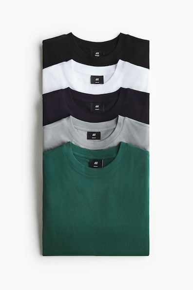 レギュラーフィットTシャツ 5枚セット