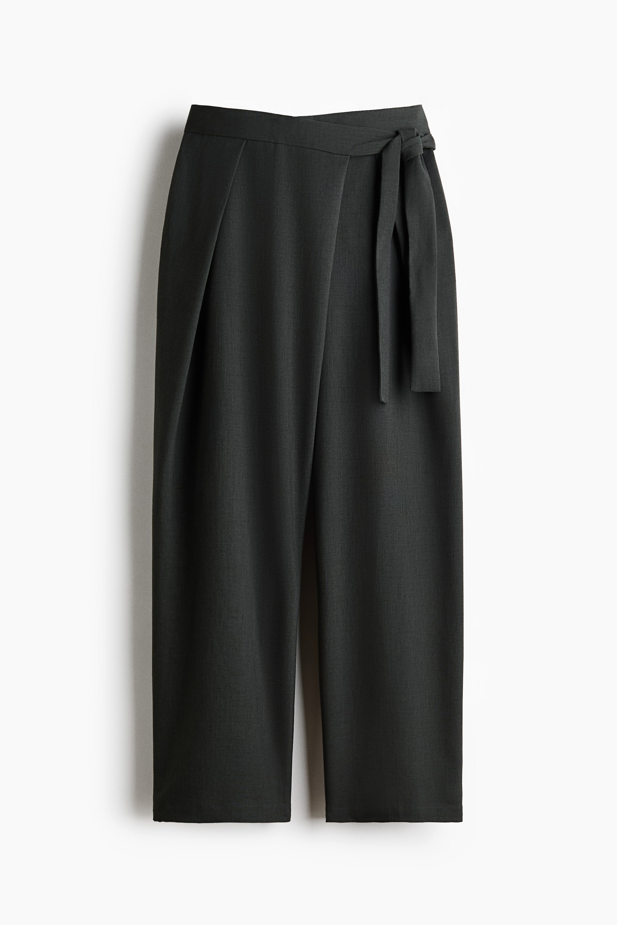 View larger image: Wrap-detail trousers - Dark grey - Ladies | H&M 1
