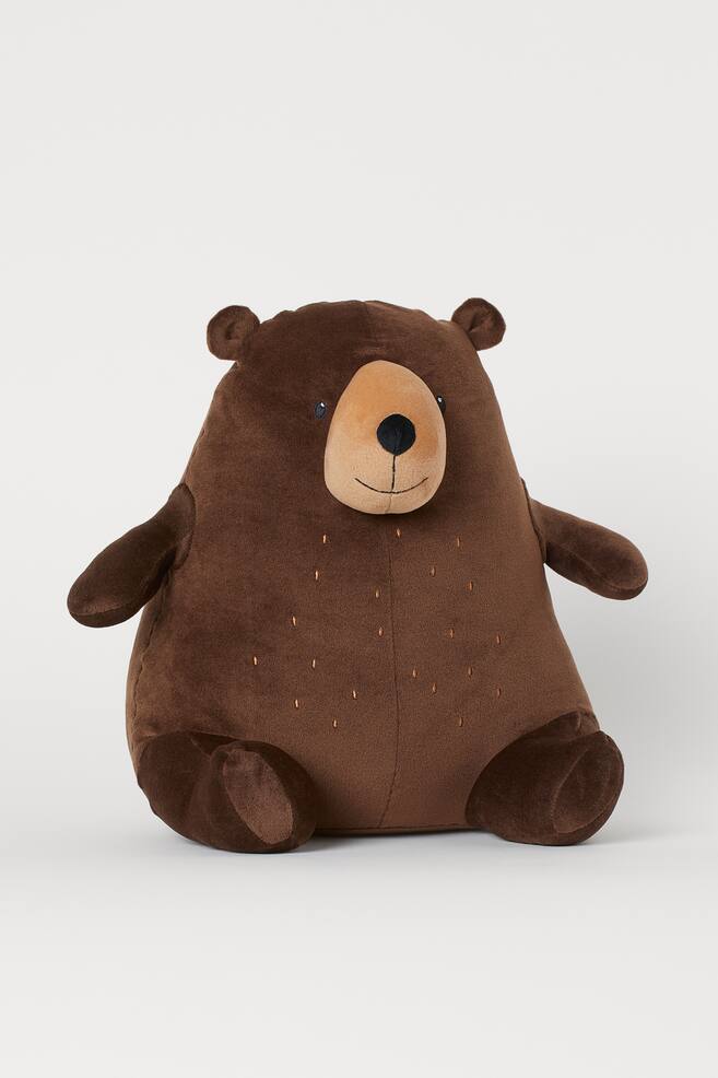 Extra-soft soft toy - Dark brown/Bear/Dark brown - 1