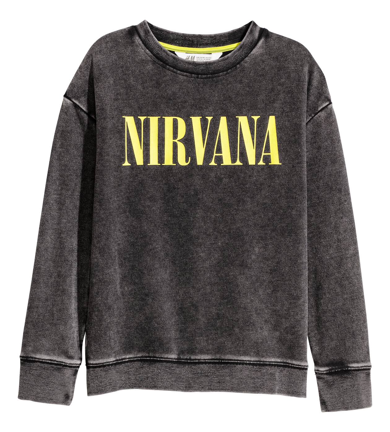 H&M nirvana buying sweatshirt