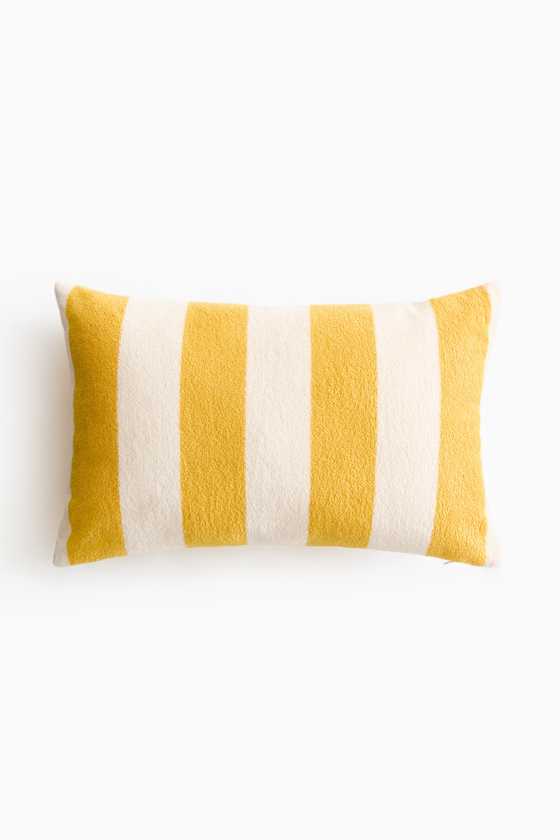 Coussin de plage en tissu éponge - Jaune/rayé/Beige/rayé/Vert foncé/rayé/Blanc/rayures marron foncé/Bleu/rayé/Orange/rayé