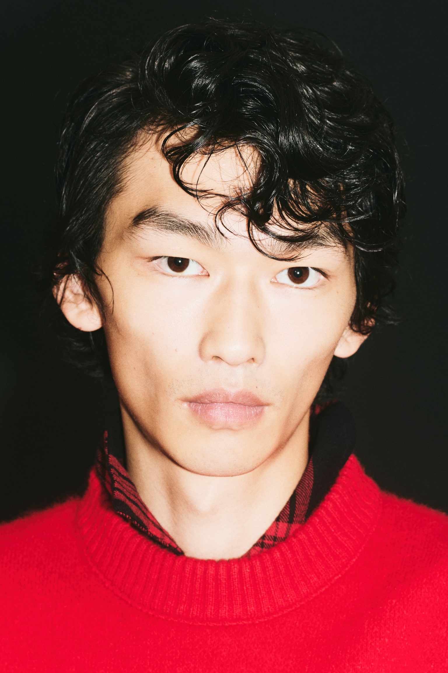 Мужской свитер H&M Regular-Fit Brushed, цвет: Красный — фото 4