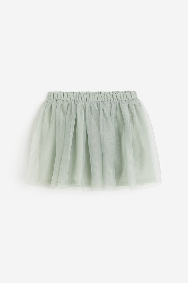 Glittery tulle skirt - Dusty green/Light blue/Spotted/Powder pink/Yellow/Purple/dc - 2