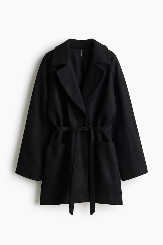 Женские куртки H&M Tie-Belt Coat
