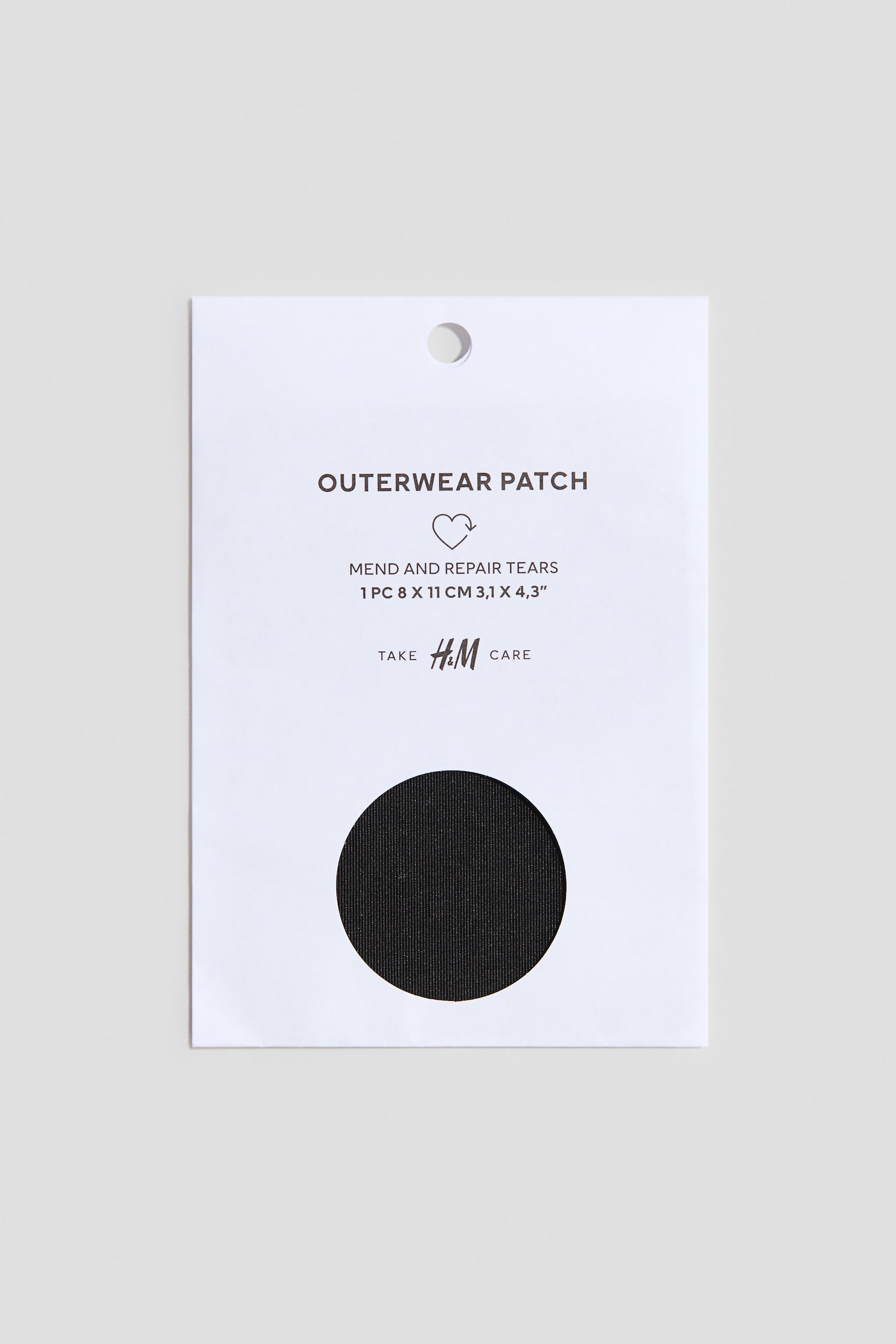 Outerwear repair patch - Black