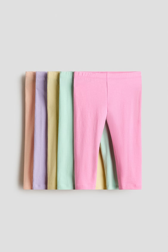 Детские леггинсы H&M 5-pack Cotton Capri Leggings