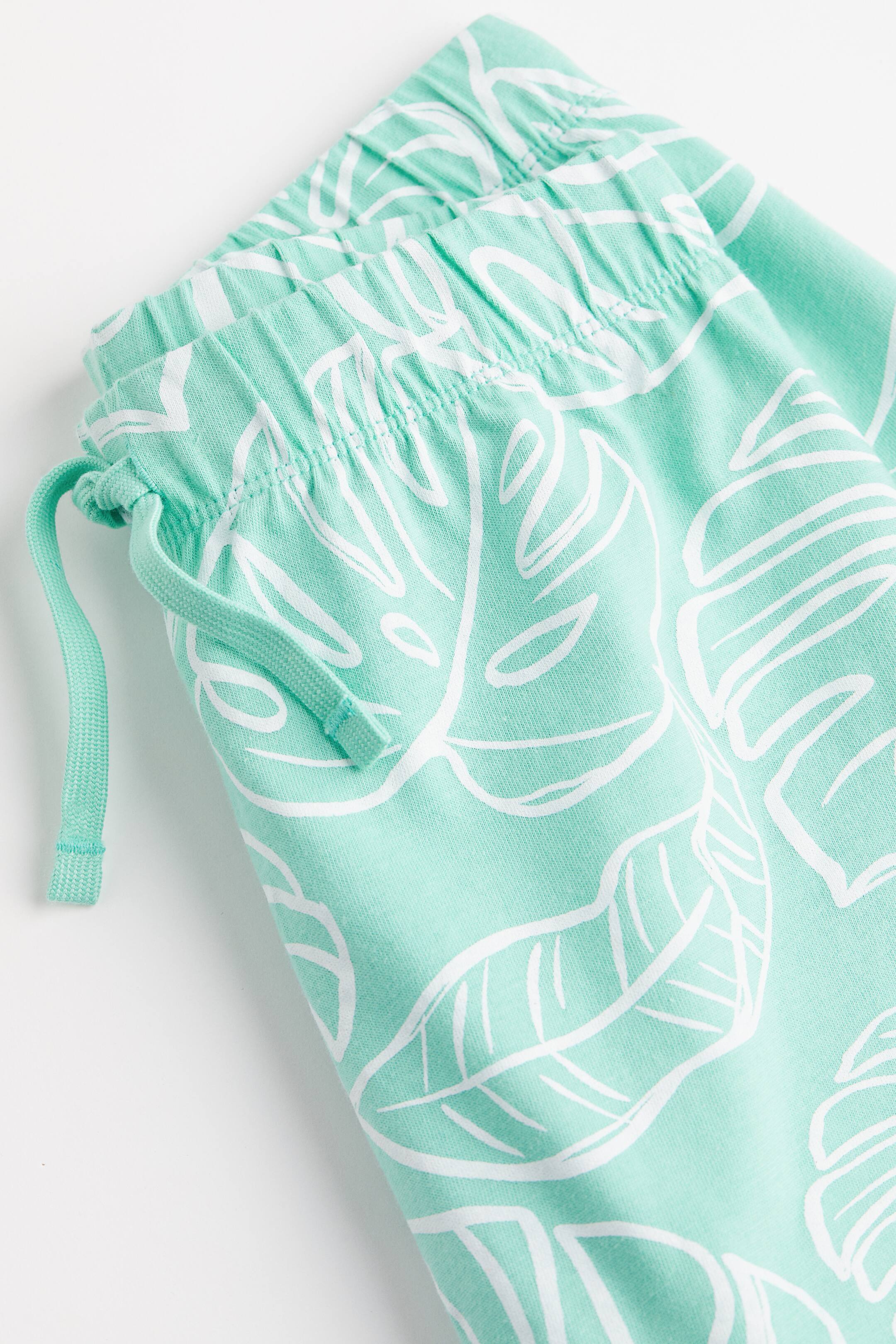 View larger image: Jersey shorts - Light green/Leaves - Kids | H&M IN 2