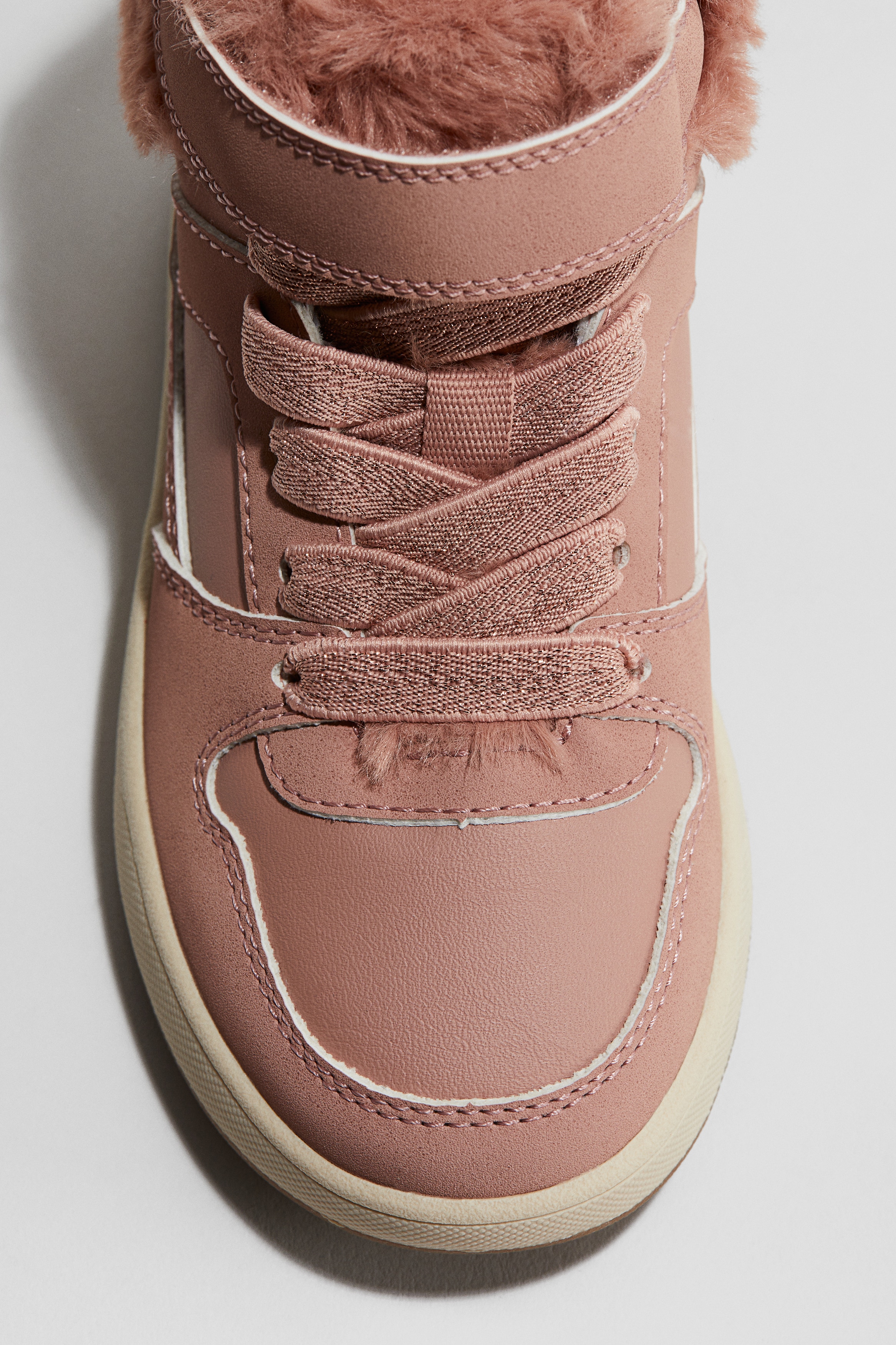 H&M Stylish High-Top Sneakers in Taupe Sneakers - Taupe/cream - Ladies | H&M US main image 4