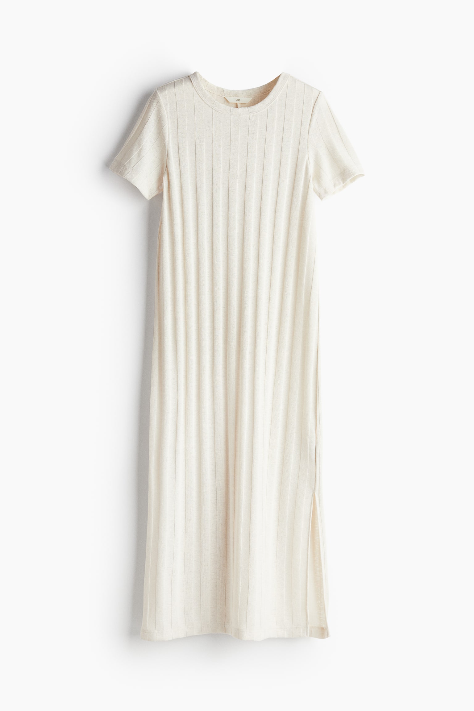 Rib Dress - Natural white - 2