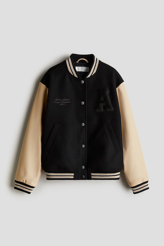 Baseballjacke - Schwarz/A - 1