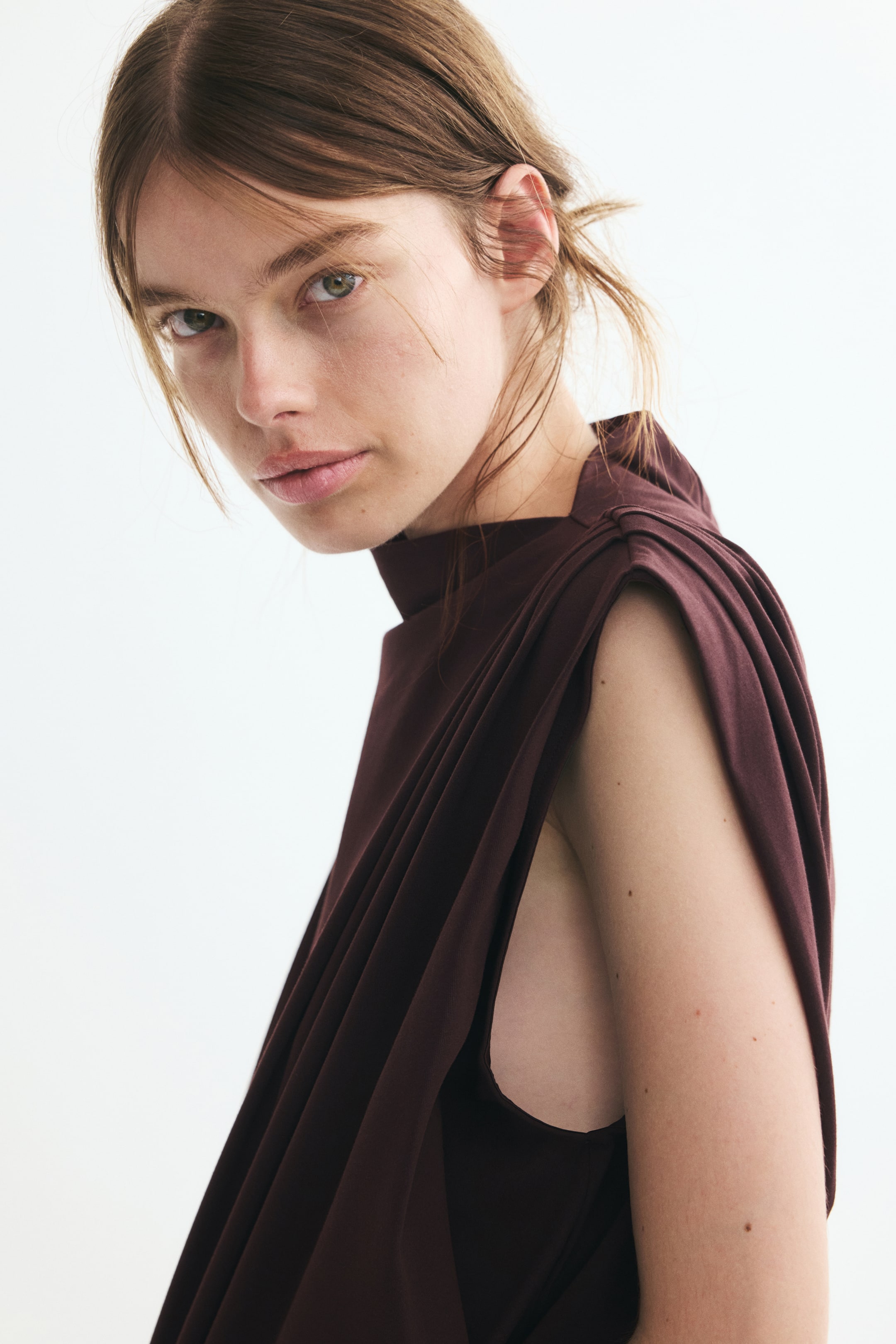 Pleated Cotton Top