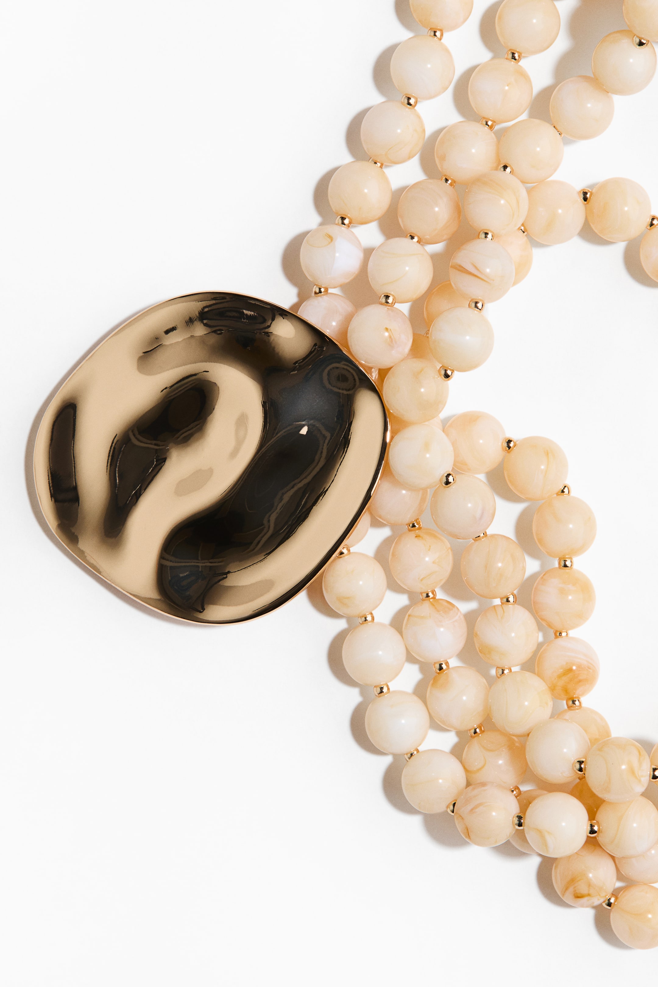 Collier de perles fantaisie avec pendentif