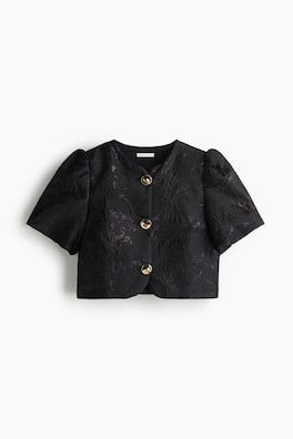 Blus med puffärm