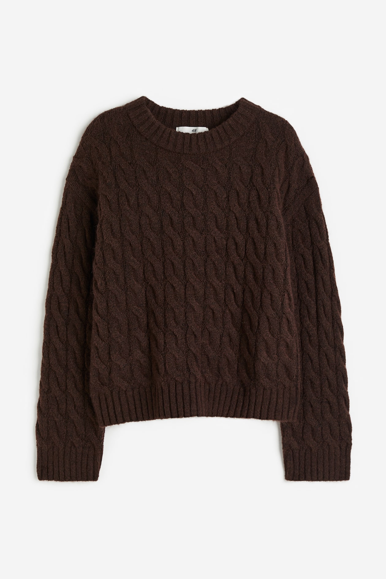 ケーブルニットセーター - ダークブラウン - Kids | H&M JP