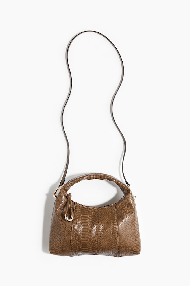 Crossbody bag - Beige/Snakeskin pattern/Brown - 1