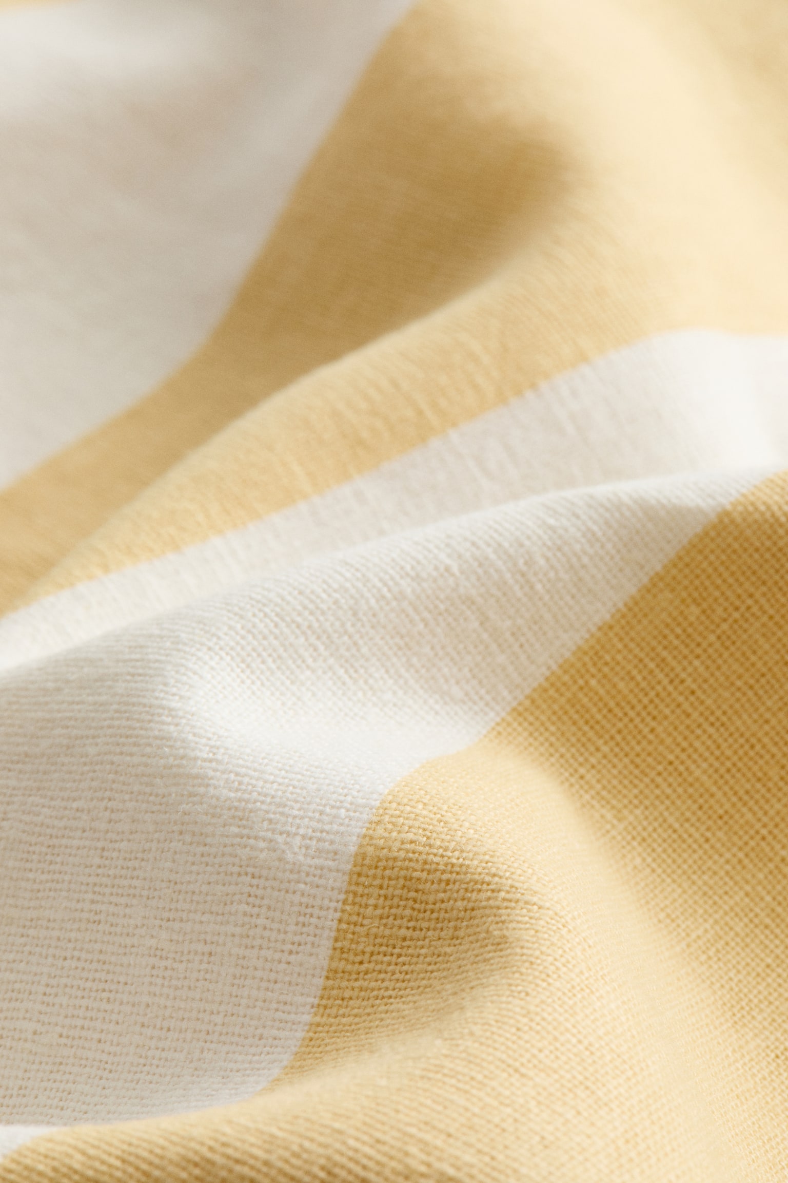 Linen-blend cushion cover - Light yellow/Striped/Beige/White striped/Light dusty pink/Striped/Light dusty blue/Striped/Dark olive green/White striped/Brown/White striped - 2