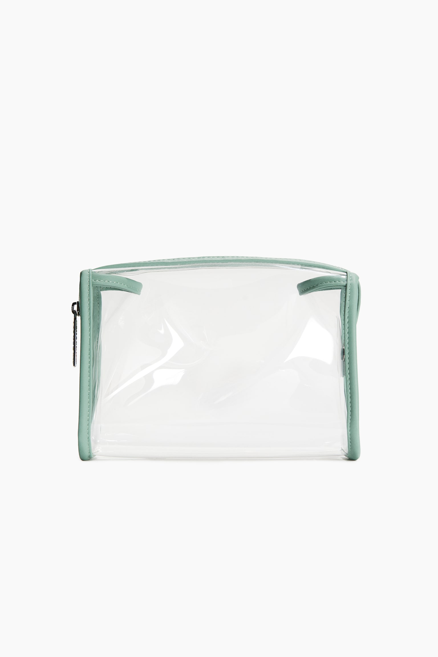 Transparent make-up bag - Light dusty green/Transparent/Black/Transparent - 2