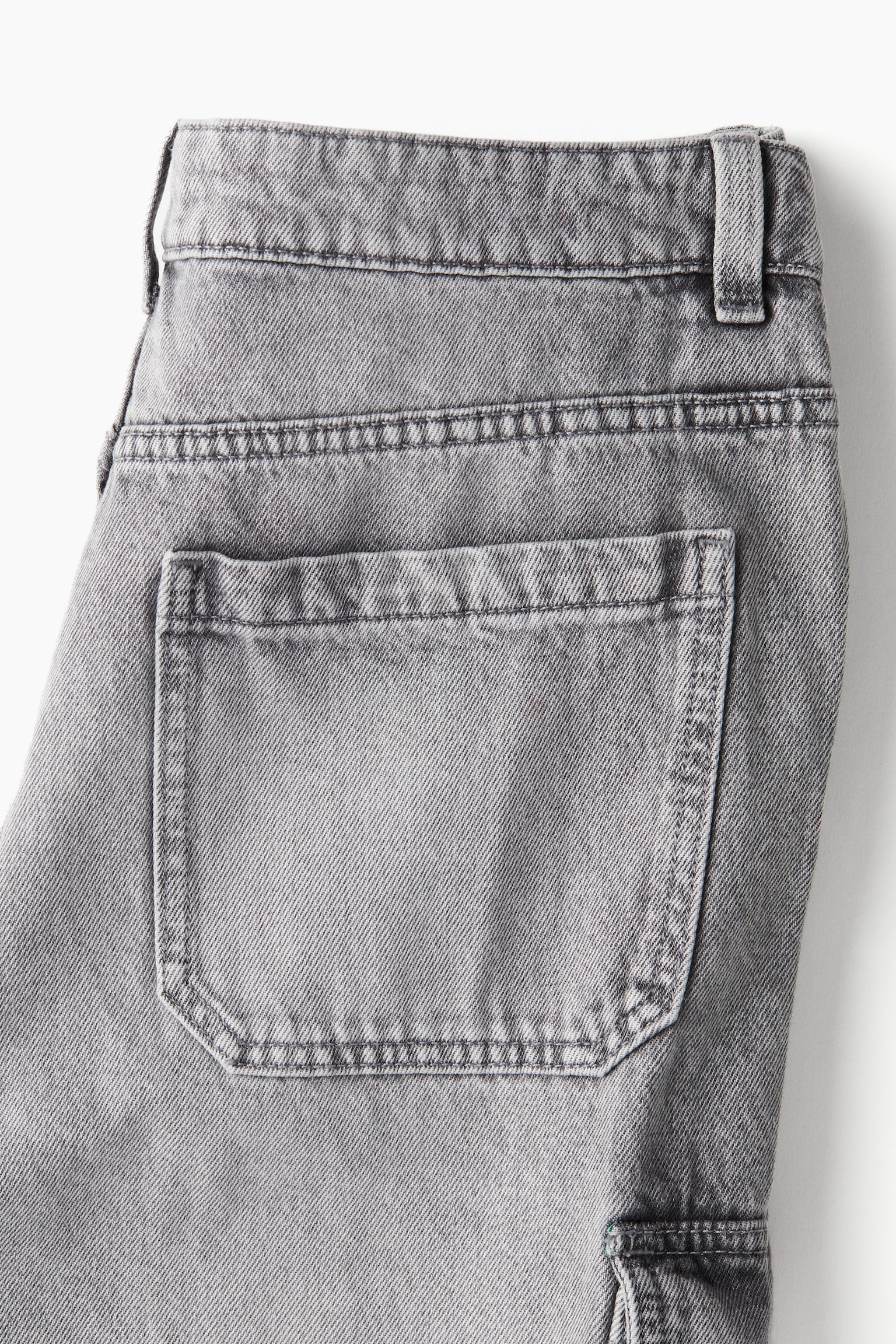 Denim cargo trousers - Grey/Black/Greige - 5