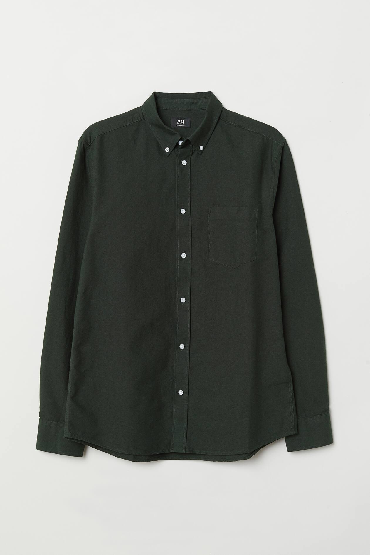 Oxford shirt Regular Fit - Long sleeve - Regular length - Dark 