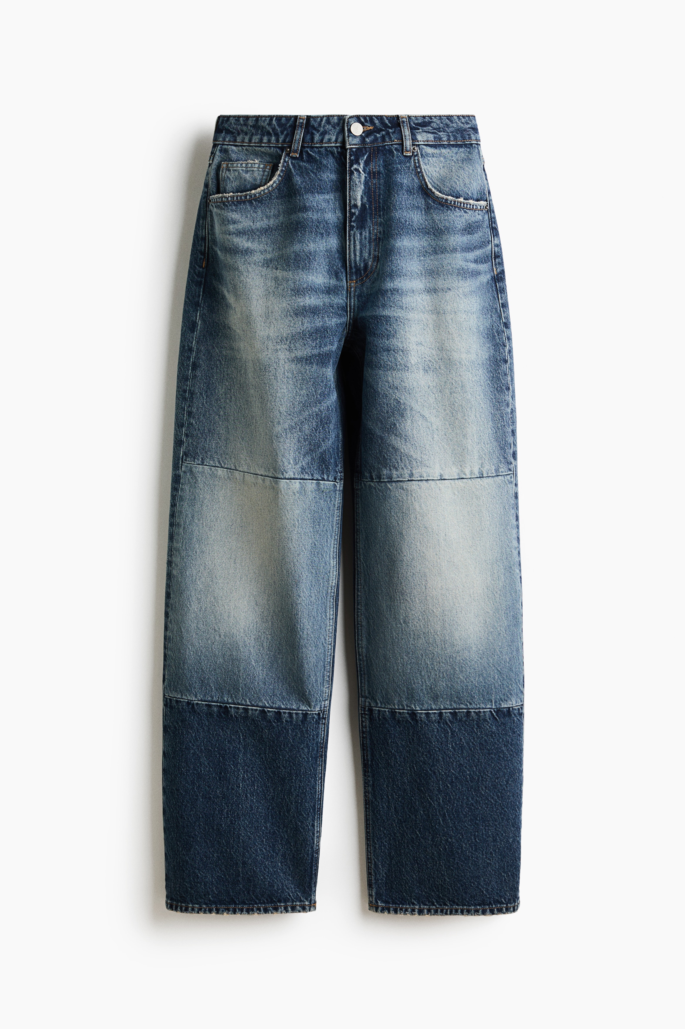 Jeans im Patchwork-Look - Denimblau/Colourblocking