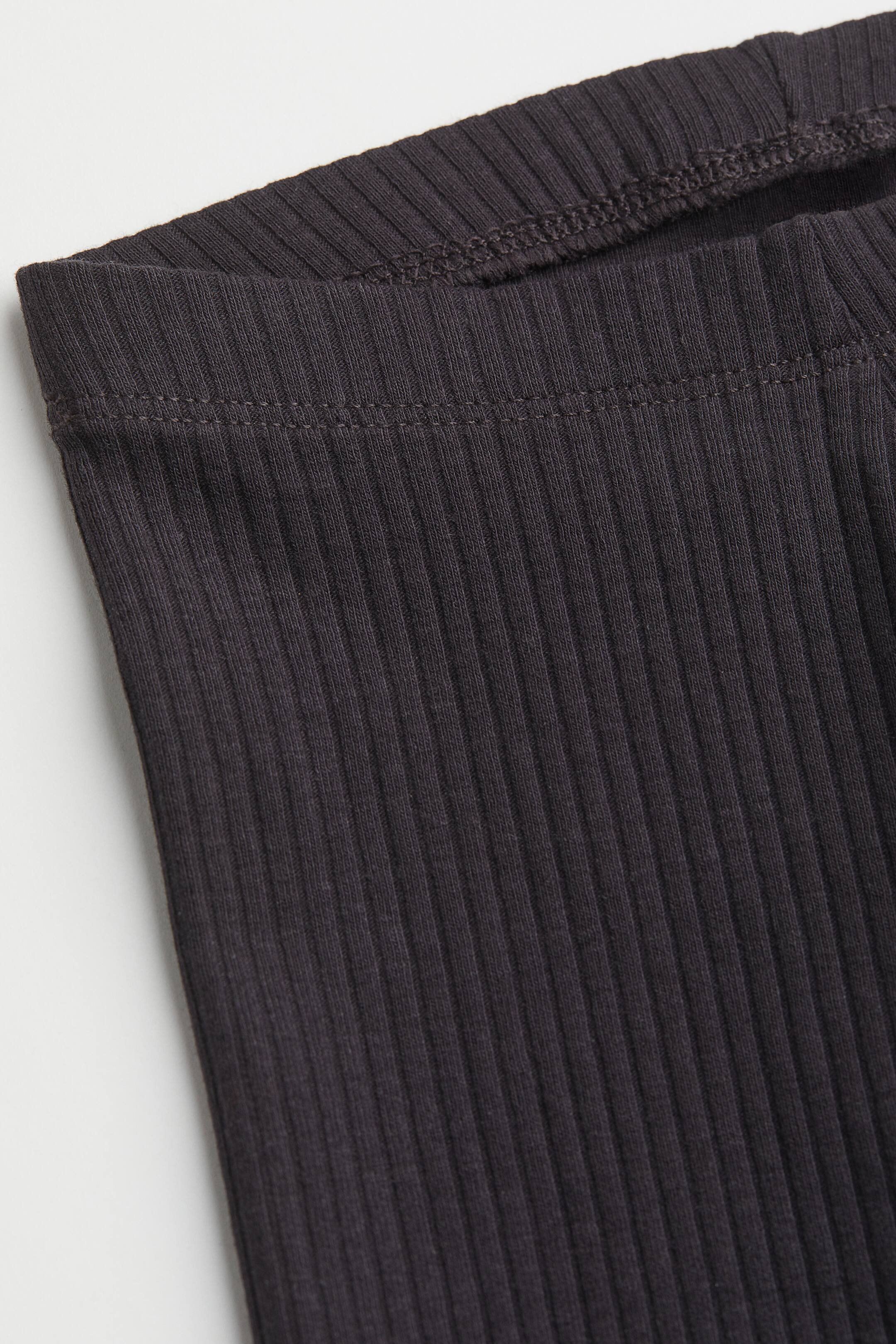 View larger image: Ribbed leggings - Dark grey - Kids | H&M IE 2