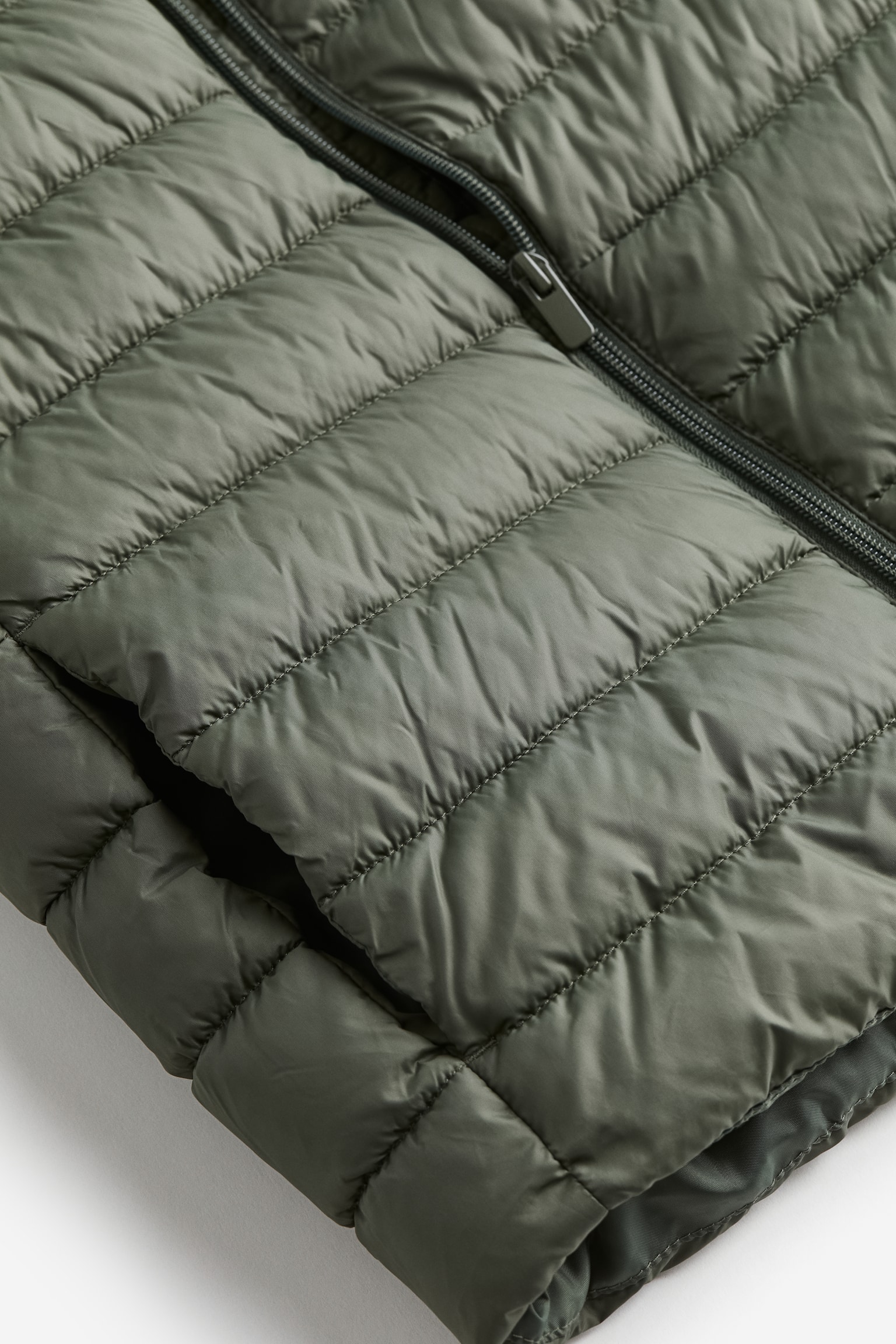 Puffer Vest - Dark khaki green/Black - 2