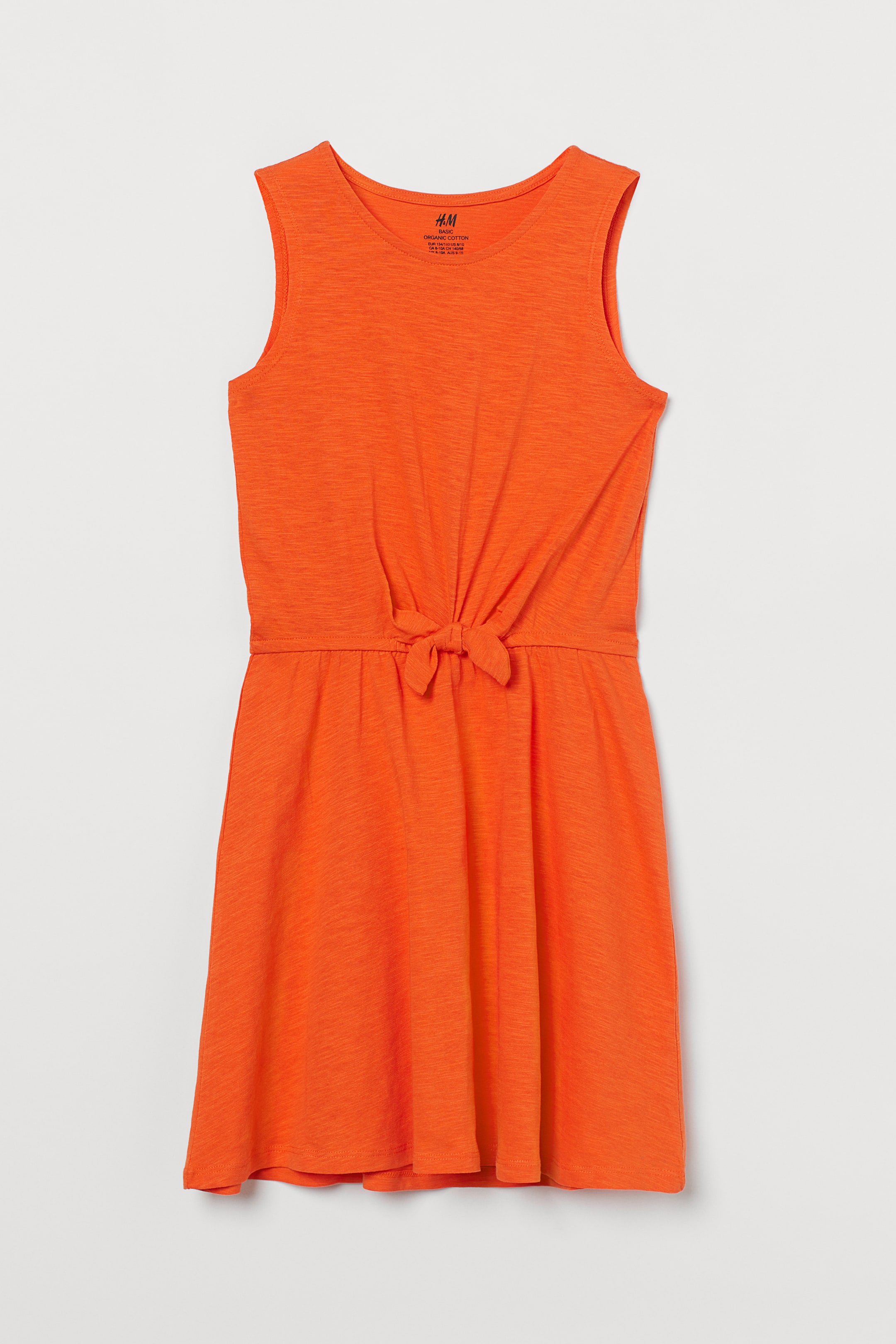 View larger image: Tie-detail dress - Orange - Kids | H&M IE 1