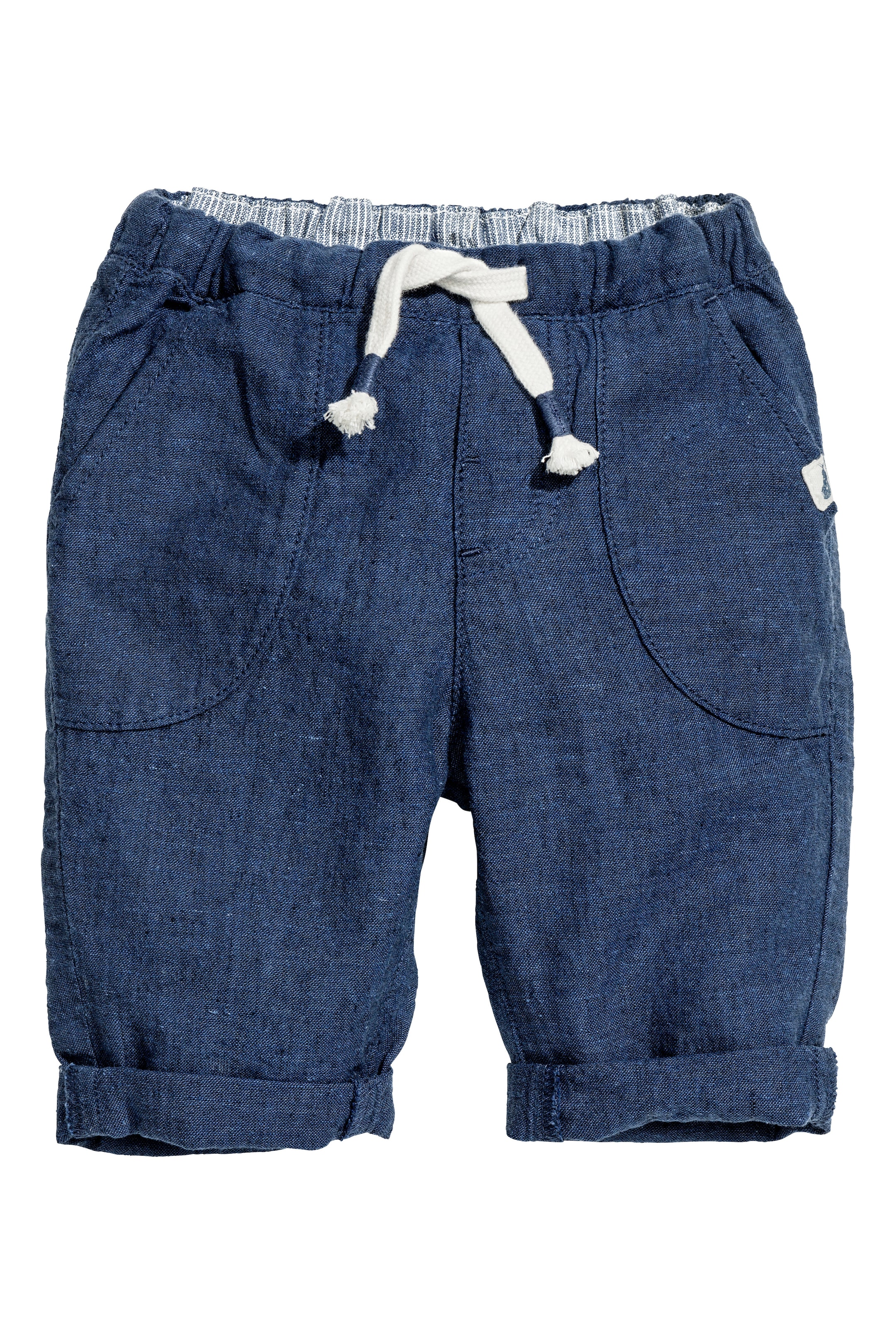 View larger image: Pull-on trousers - Dark blue marl - Kids | H&M GB 1