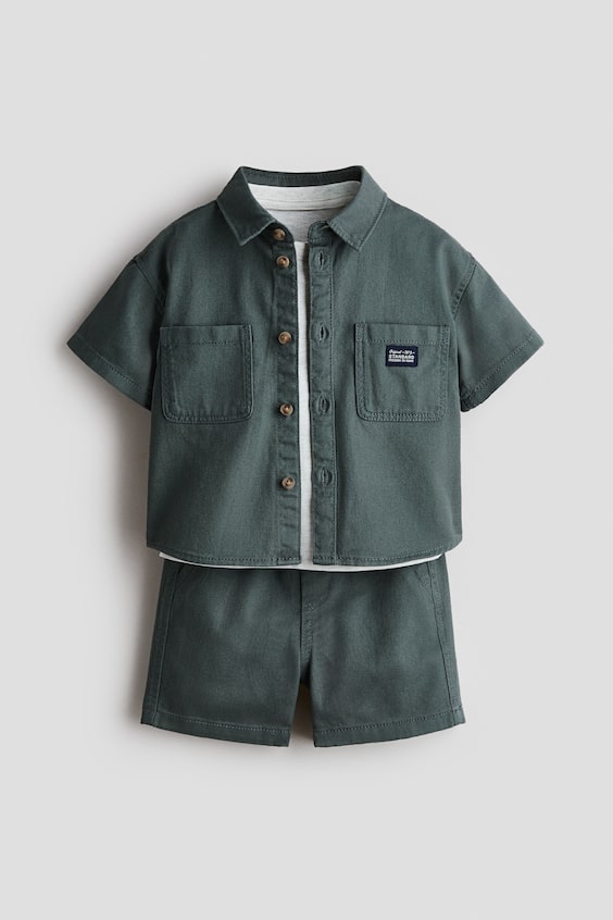 Детские топы H&M 3-Piece Cotton Set