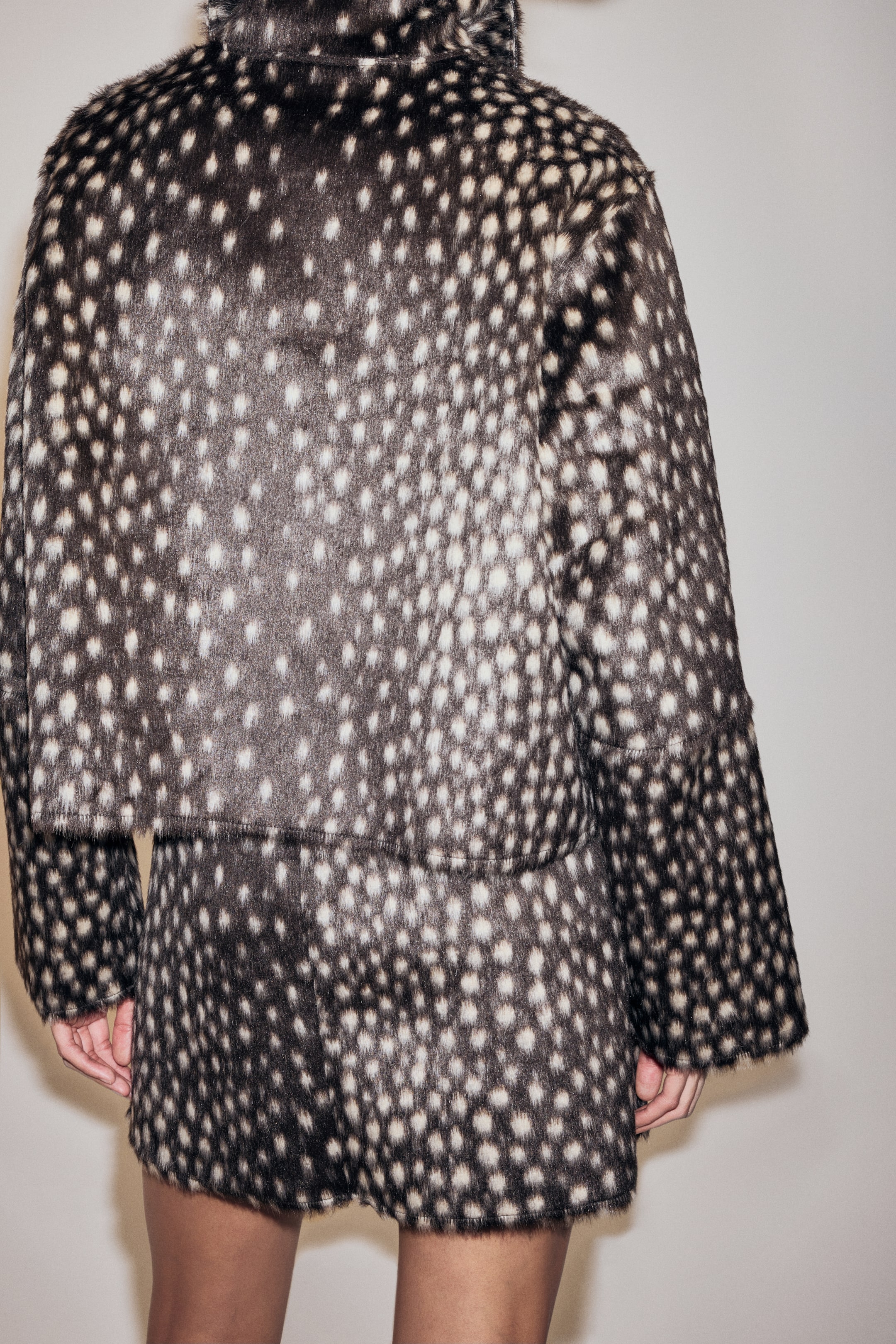 Ampliar la imagen: Minifalda vaporosa - Café oscuro/Jaspeado - Ladies | H&M MX 3