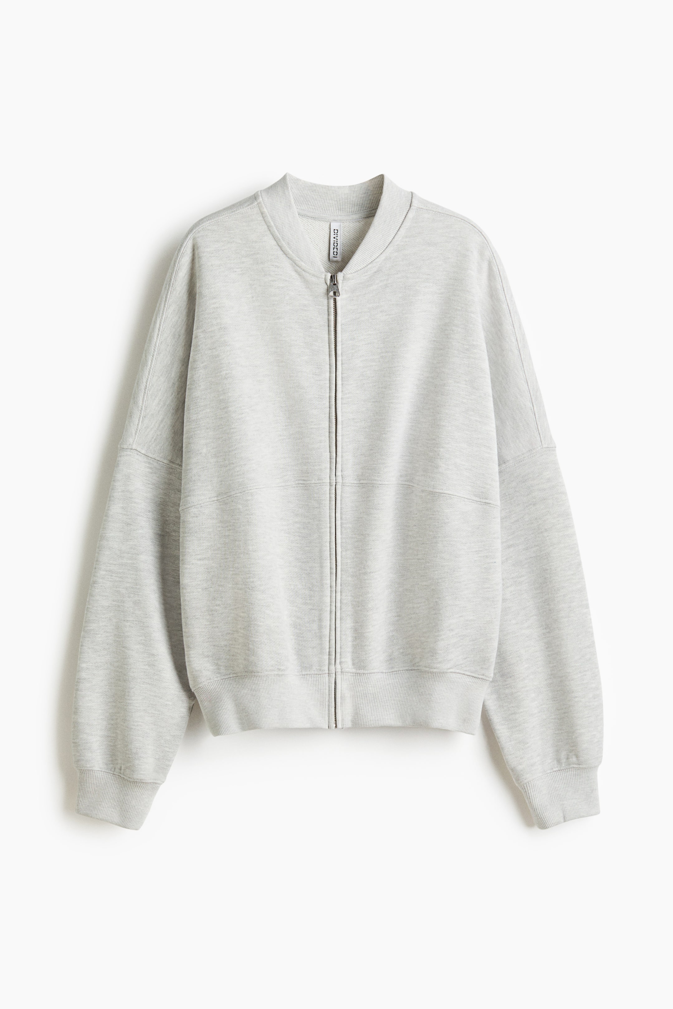 View larger image: Bomber jacket - Light grey marl | H&M 1