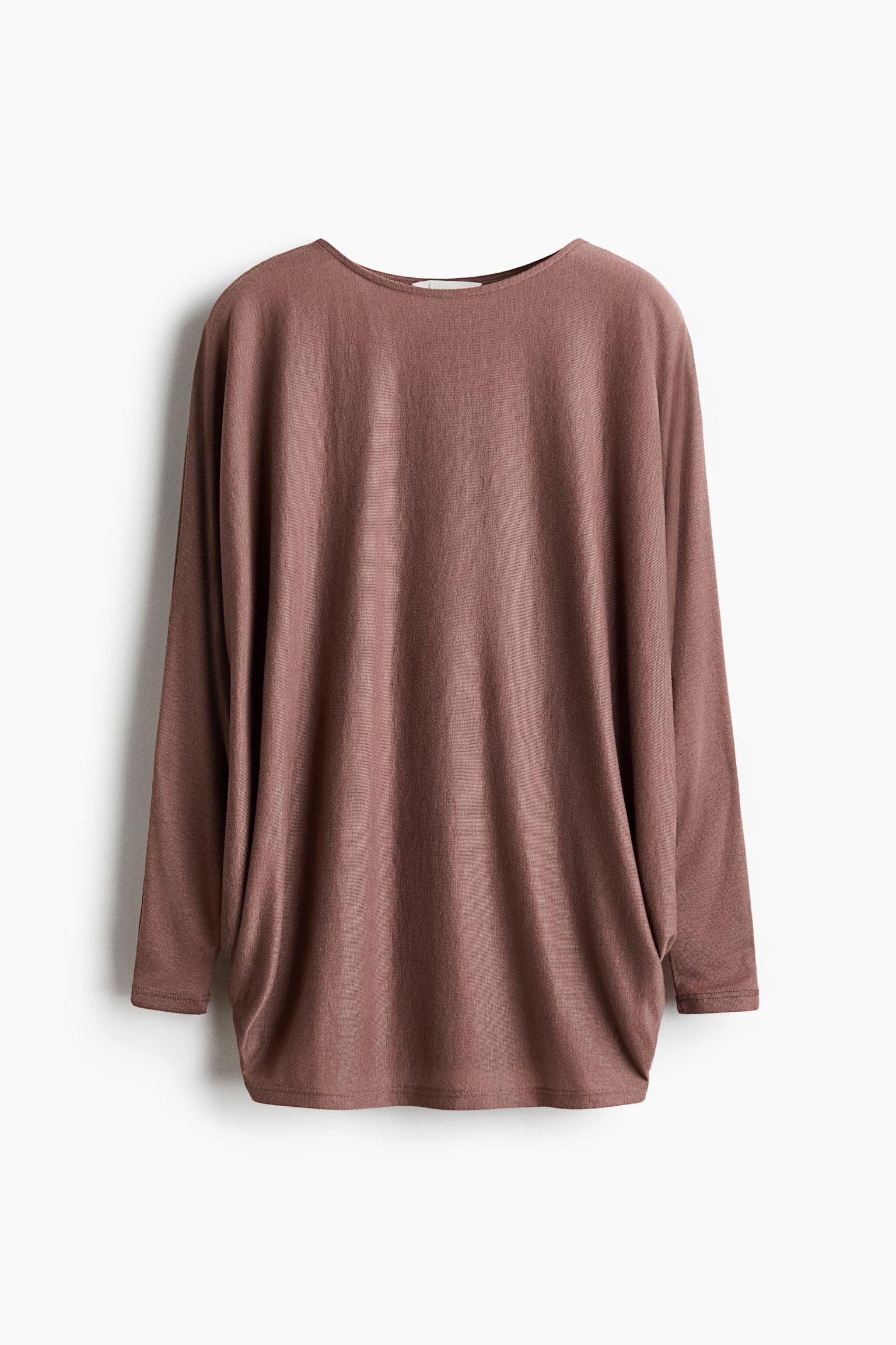 Batwing-sleeved top - Dark mole