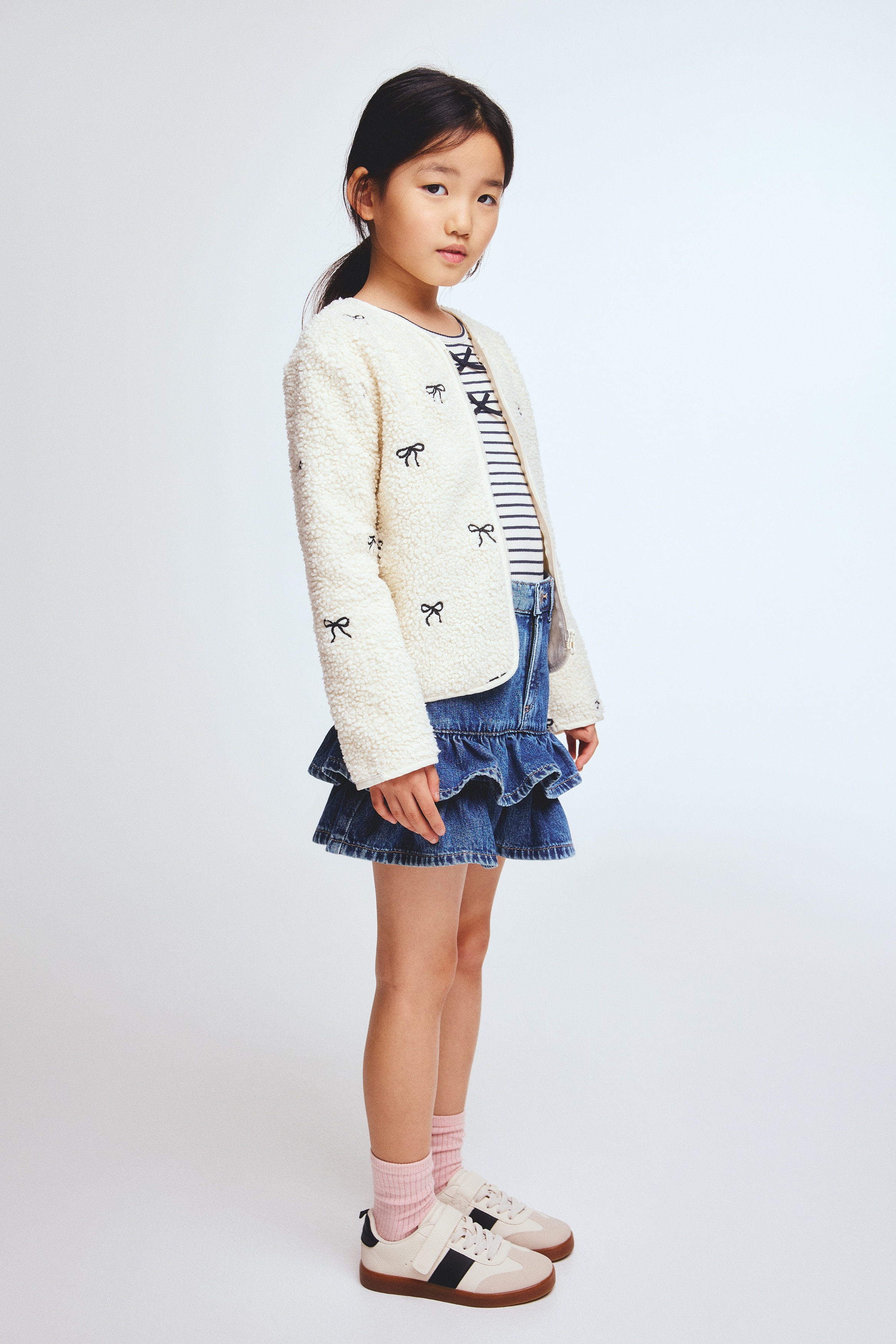 Teksas suknja sa riševima - Teksas plava