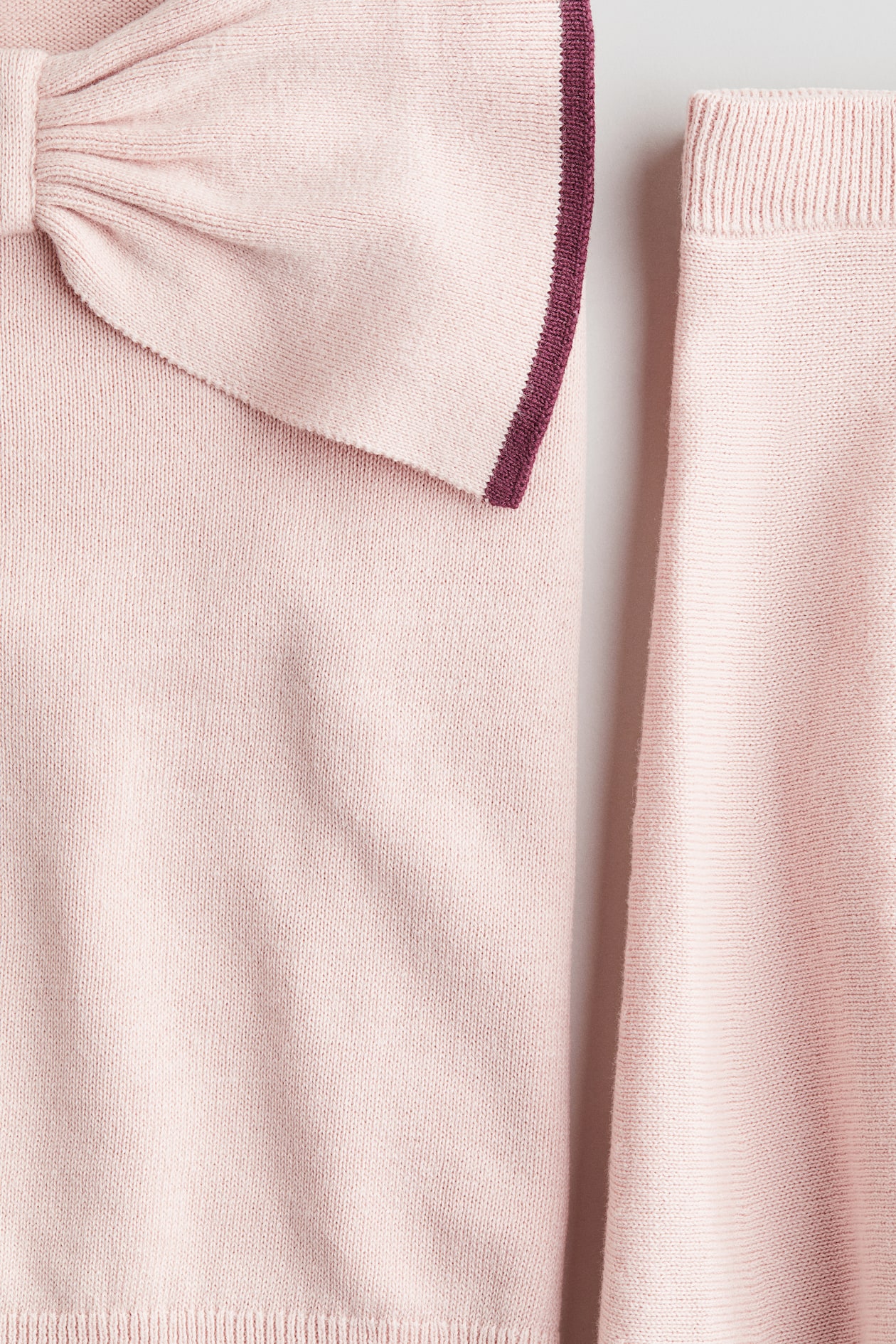 Conjunto de camisola e saia - Rosa claro - CRIANÇA | H&M PT