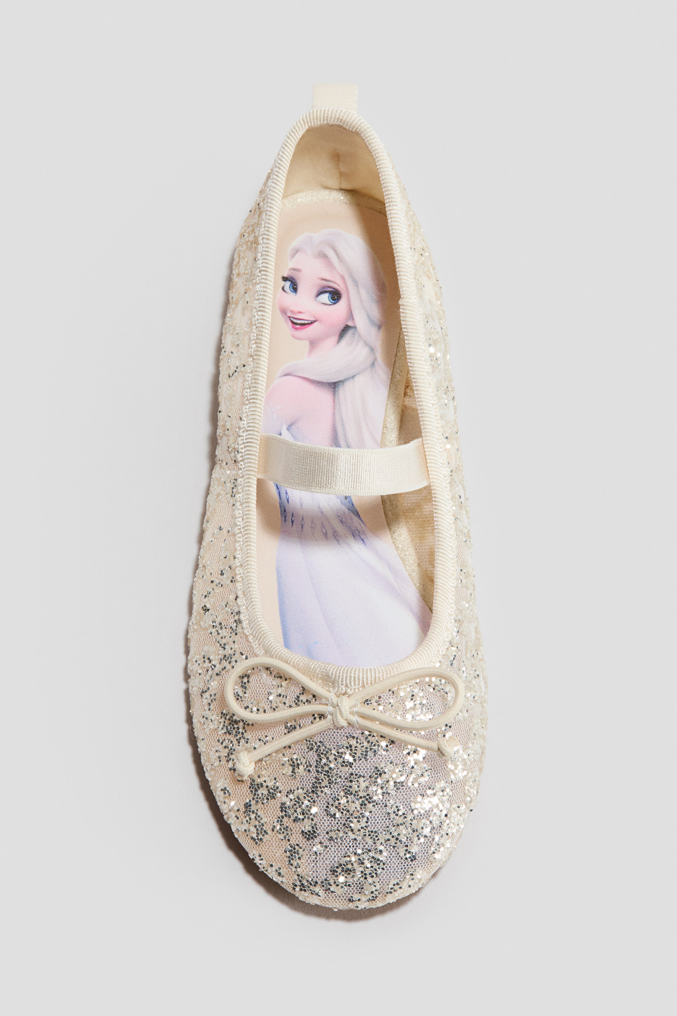View larger image: Glittery ballet pumps - Light beige/Frozen - Kids | H&M GB 3