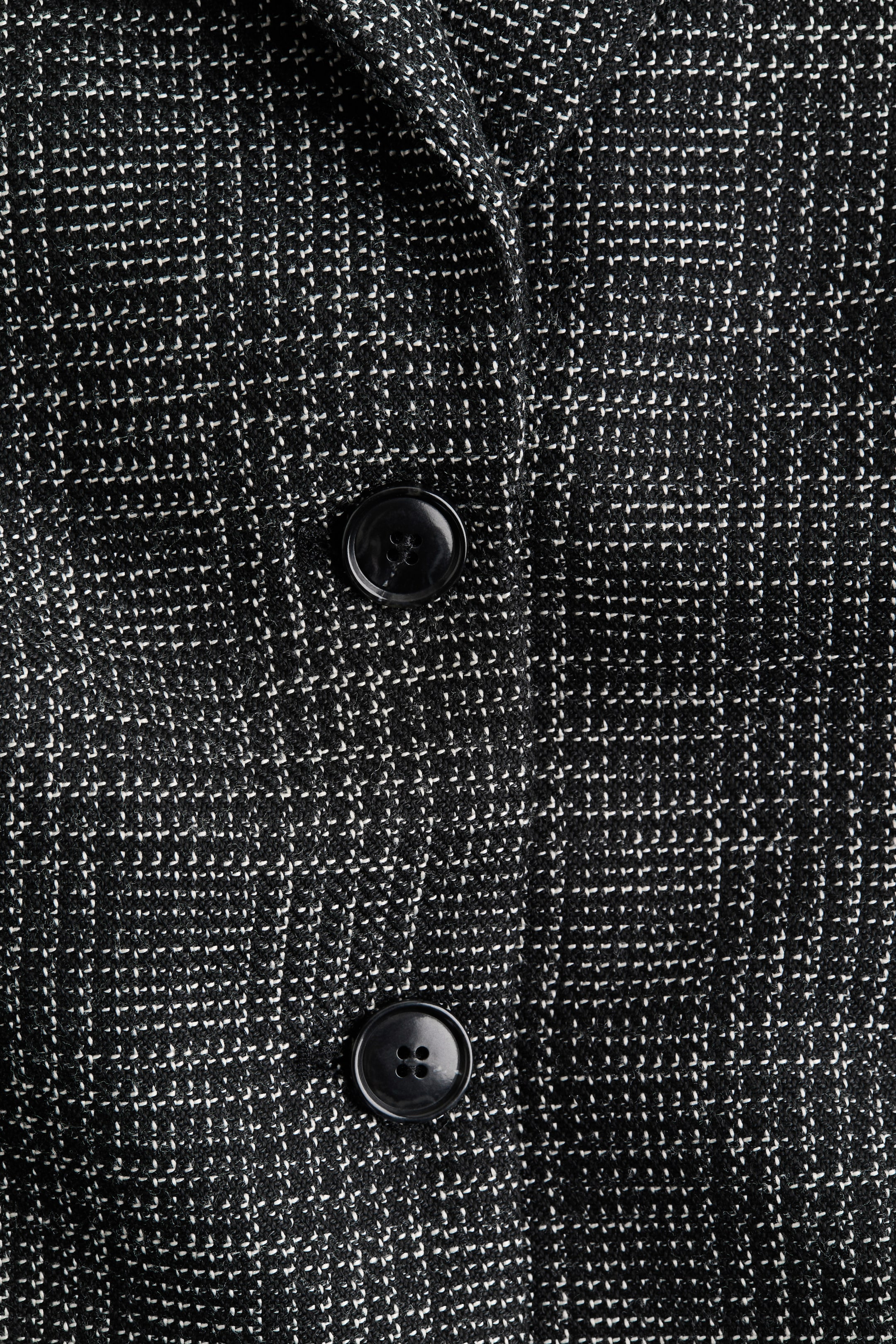 Veston à fermeture droite en tissu texturé