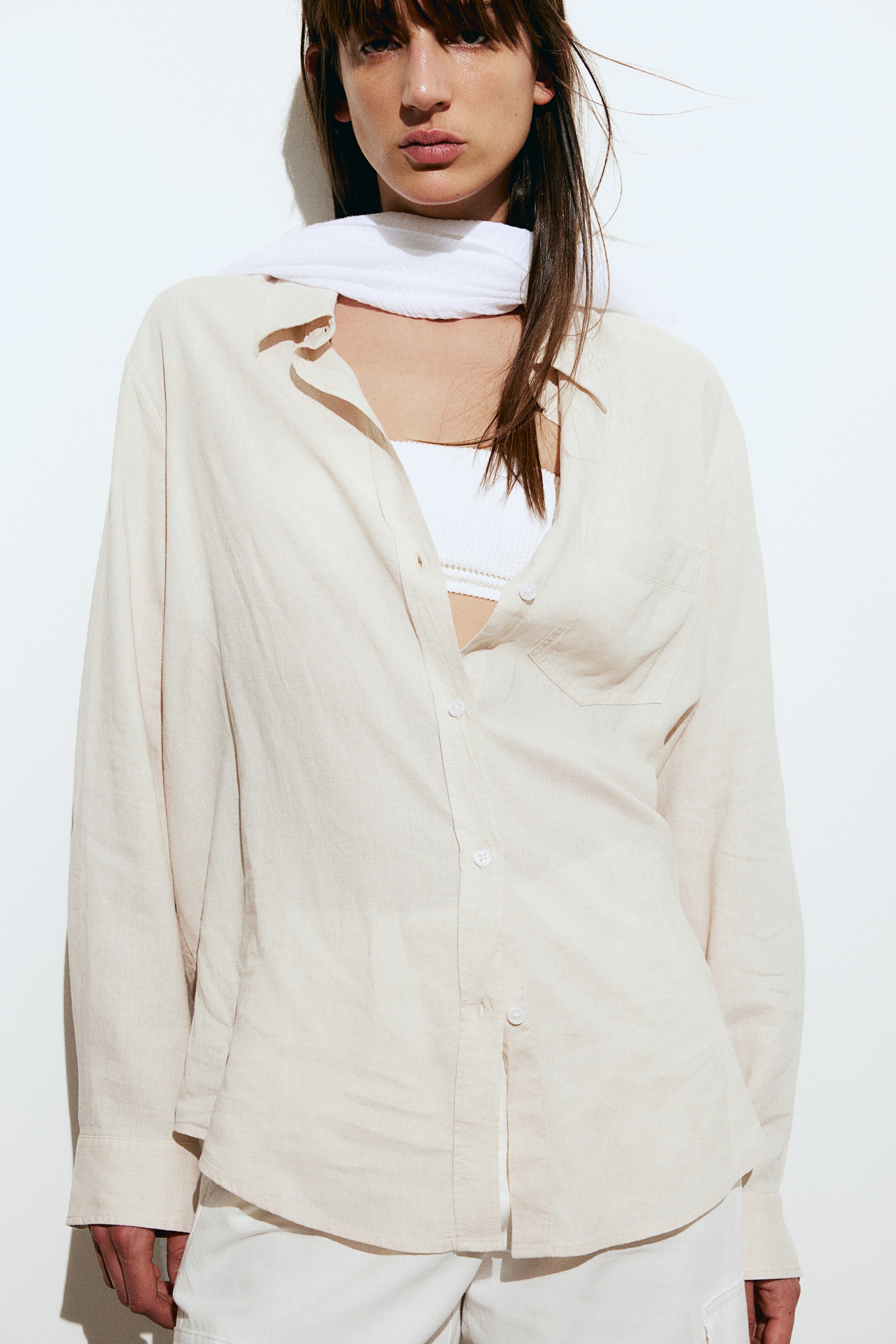 Linen-blend Shirt