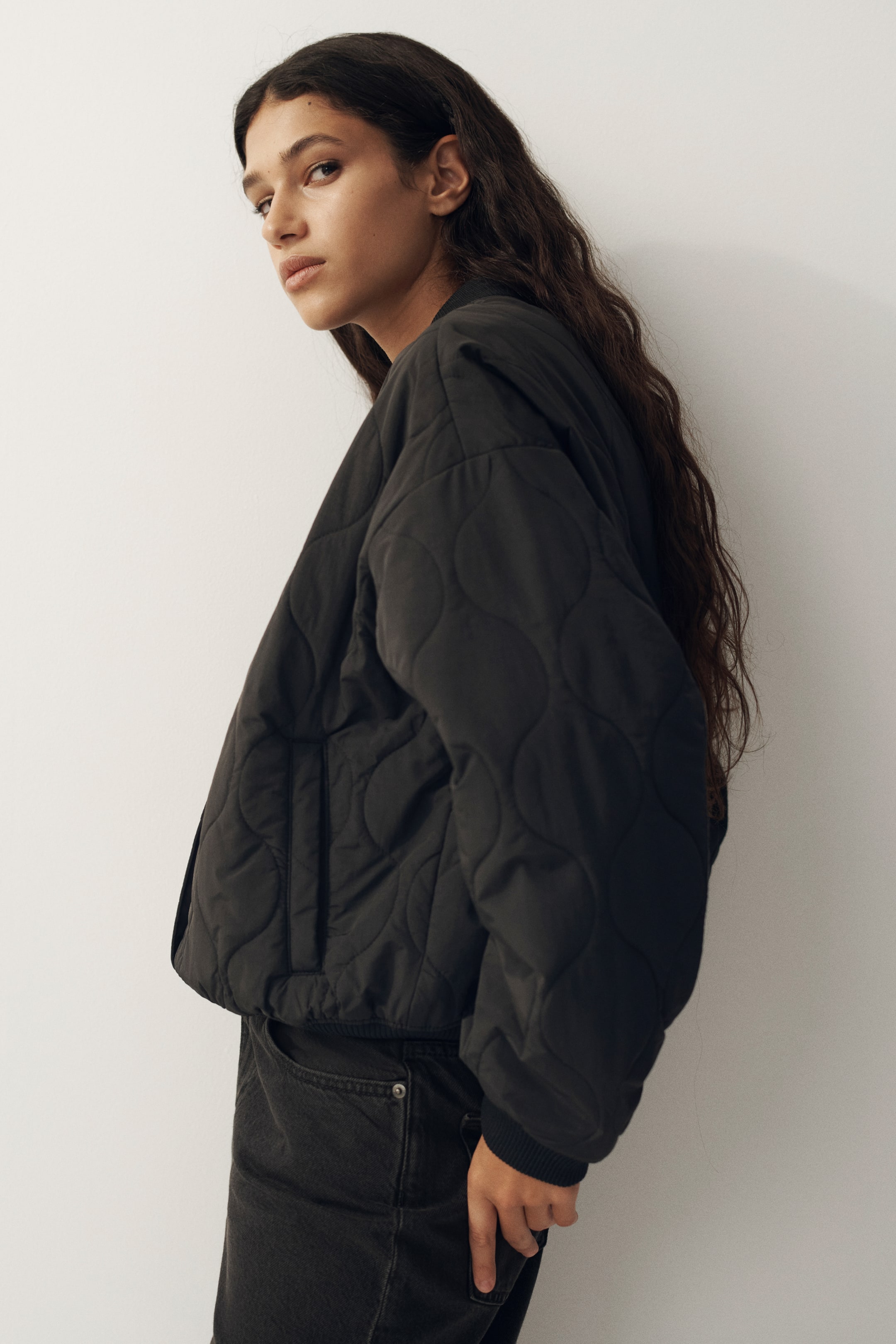 Blouson d'aviateur matelassé