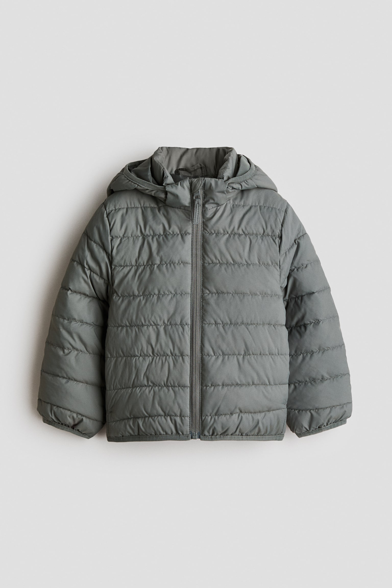Water-repellent puffer jacket - Dark dusty green/Navy blue/Black
