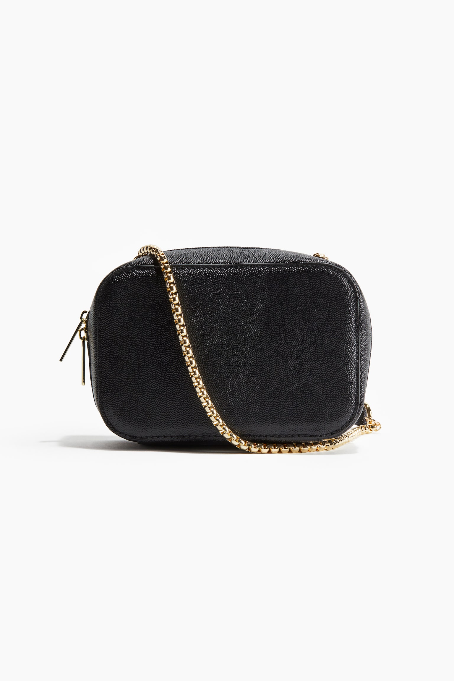 Grained crossbody bag - Black - 1