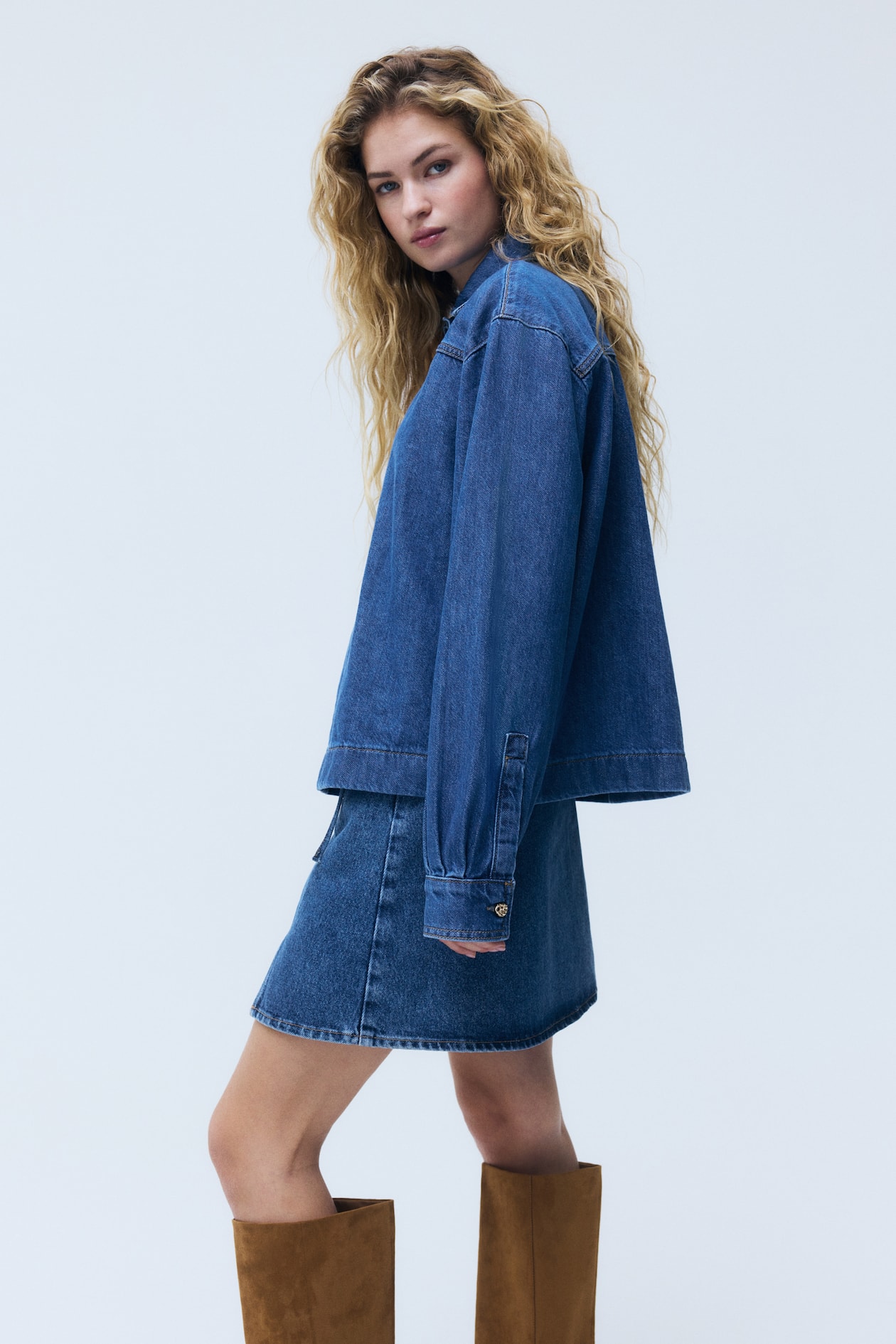 Denim Pullover Shirt - image 2