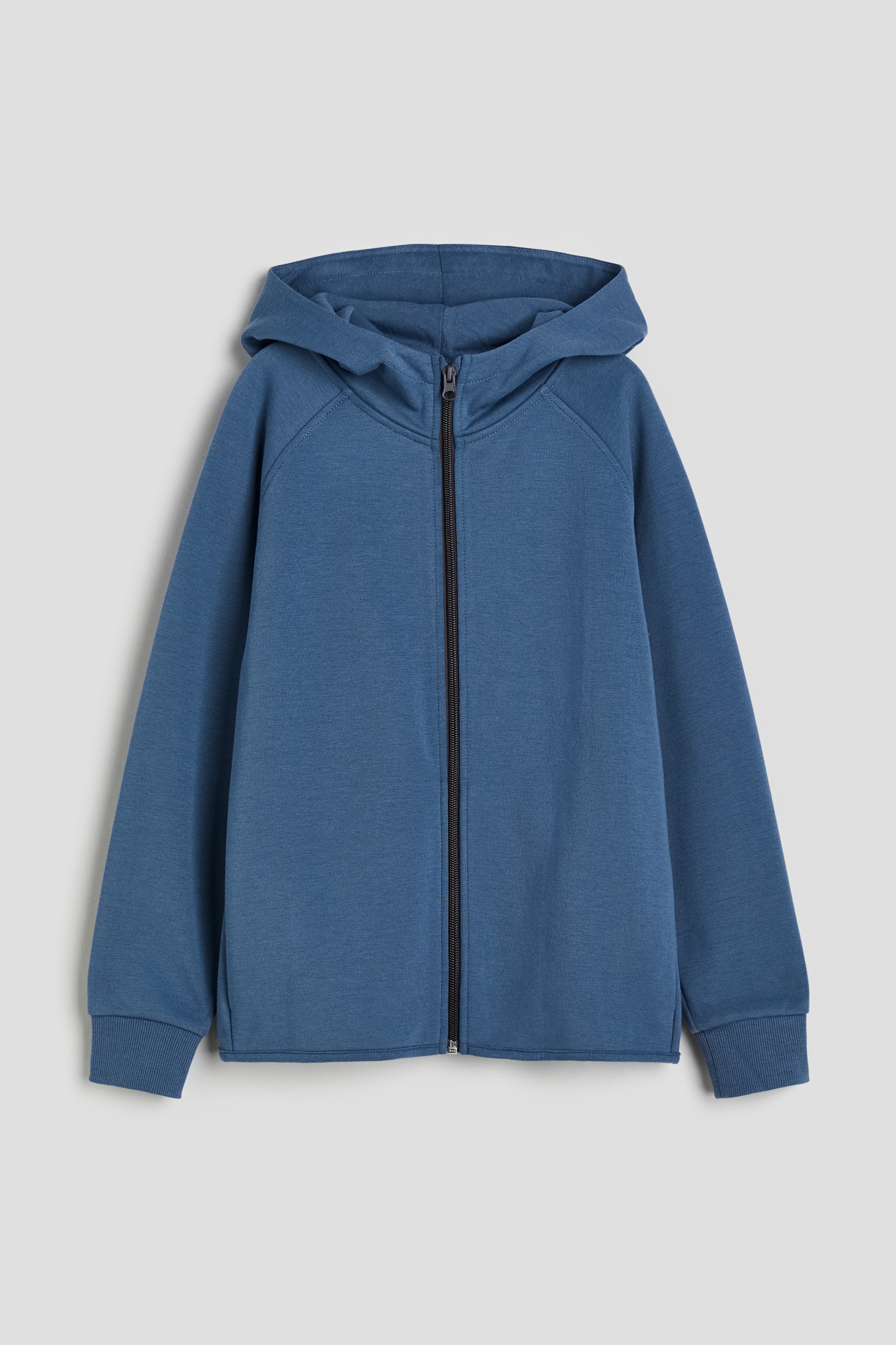 Zip Up Hoodie - Blue/Dark grey - 1