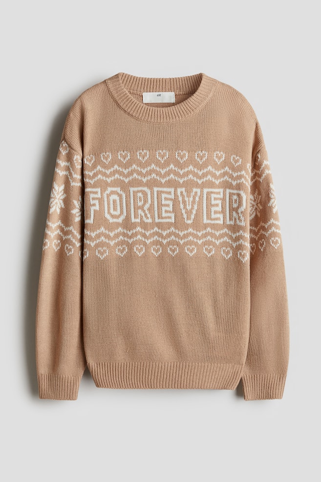 Pullover in maglia fine - Beige/Forever - 1