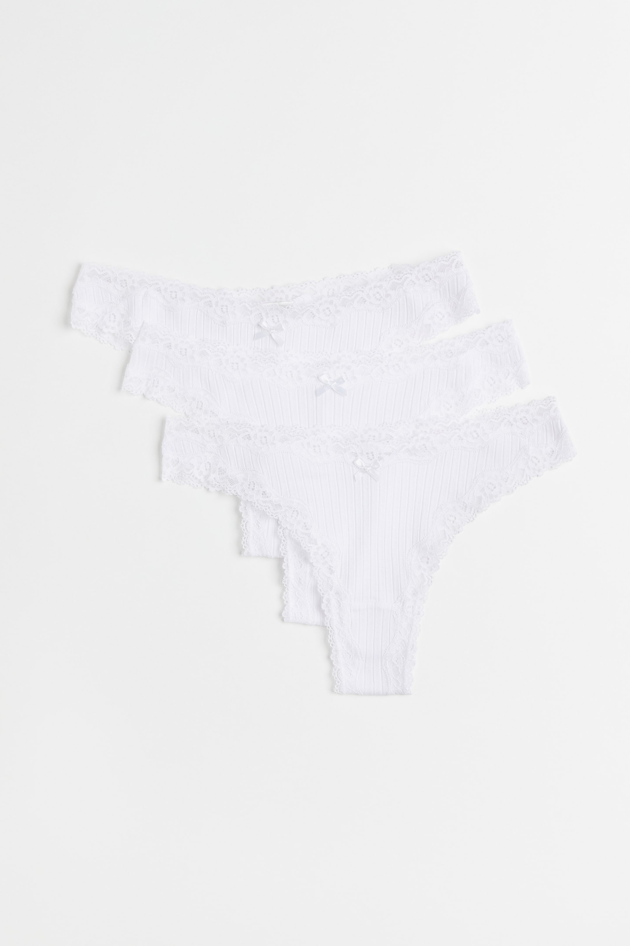 3-pack Ribbed Brazilian Briefs