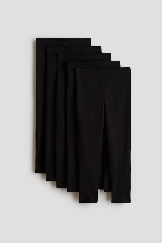 Детские леггинсы H&M 5-Pack Cotton Leggings