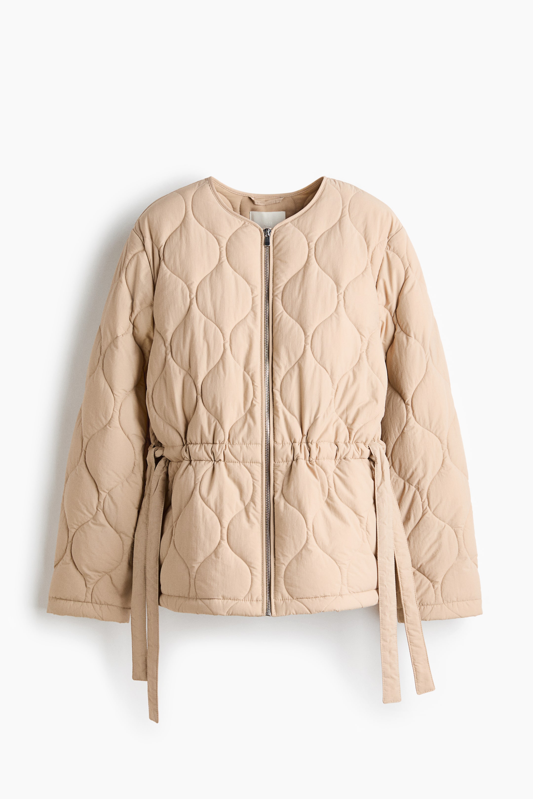 View larger image: THERMOLITE® Quilted Jacket - Light beige - Ladies | H&M US 5