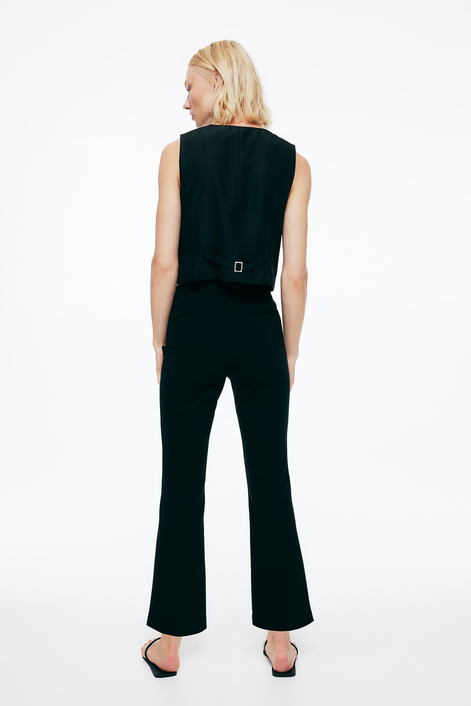 Ankle-length trousers - Black - 3