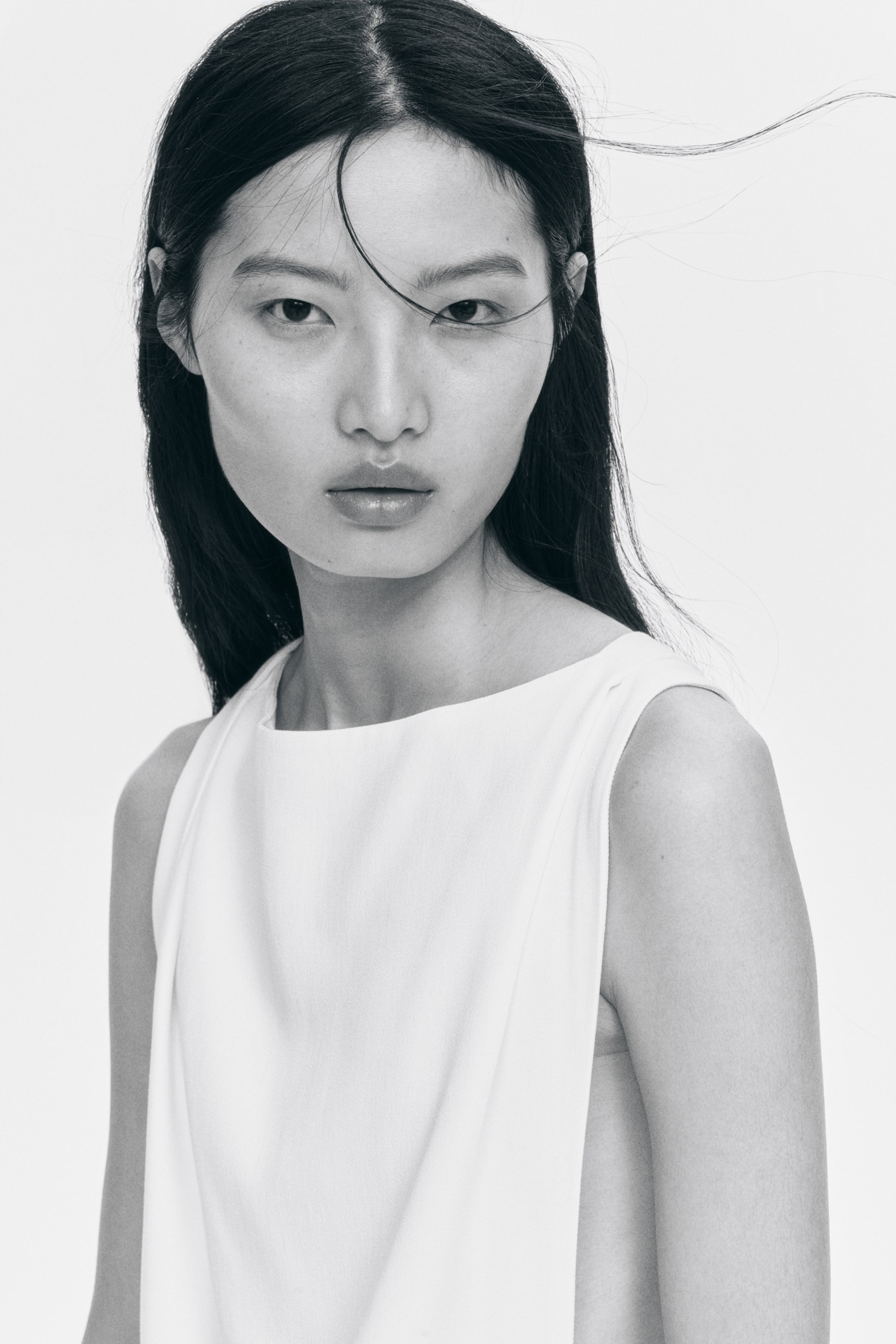 Robe en sergé avec détail torsadé