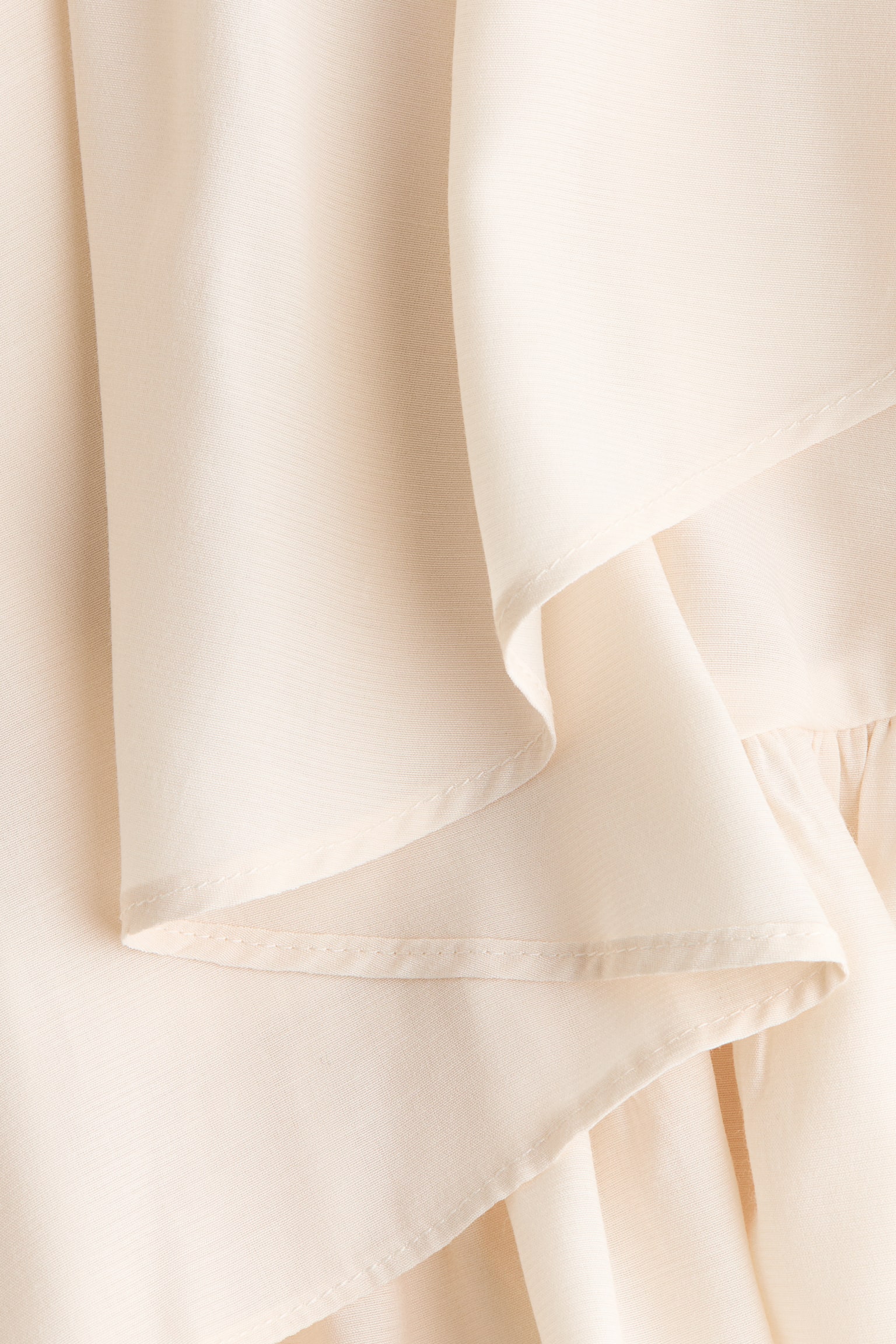 Женская блузка H&M Peplum Blouse with Shawl Collar, цвет: Светлый бежевый — фото 6