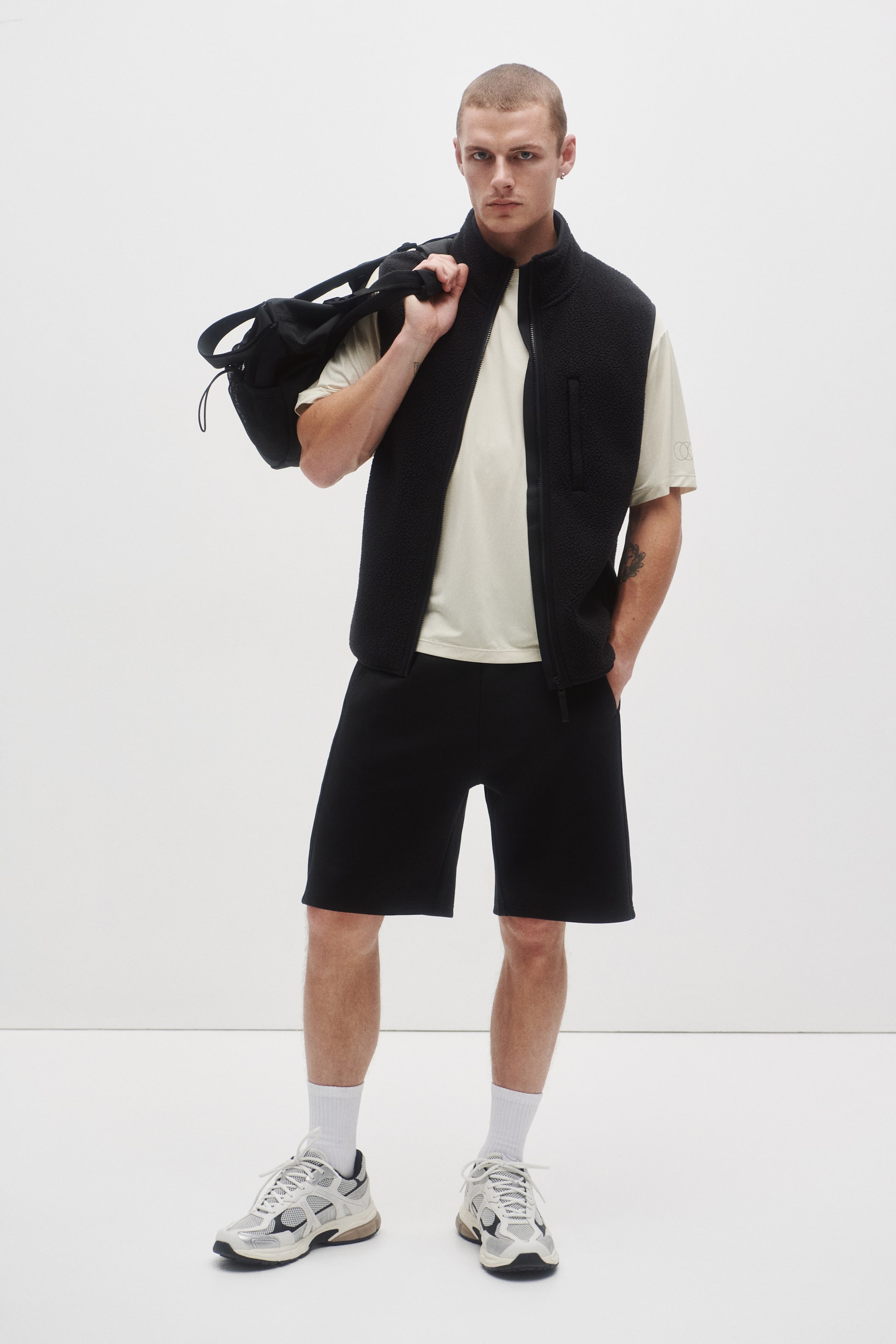 Regular-Fit Teddy Fleece Sports Vest